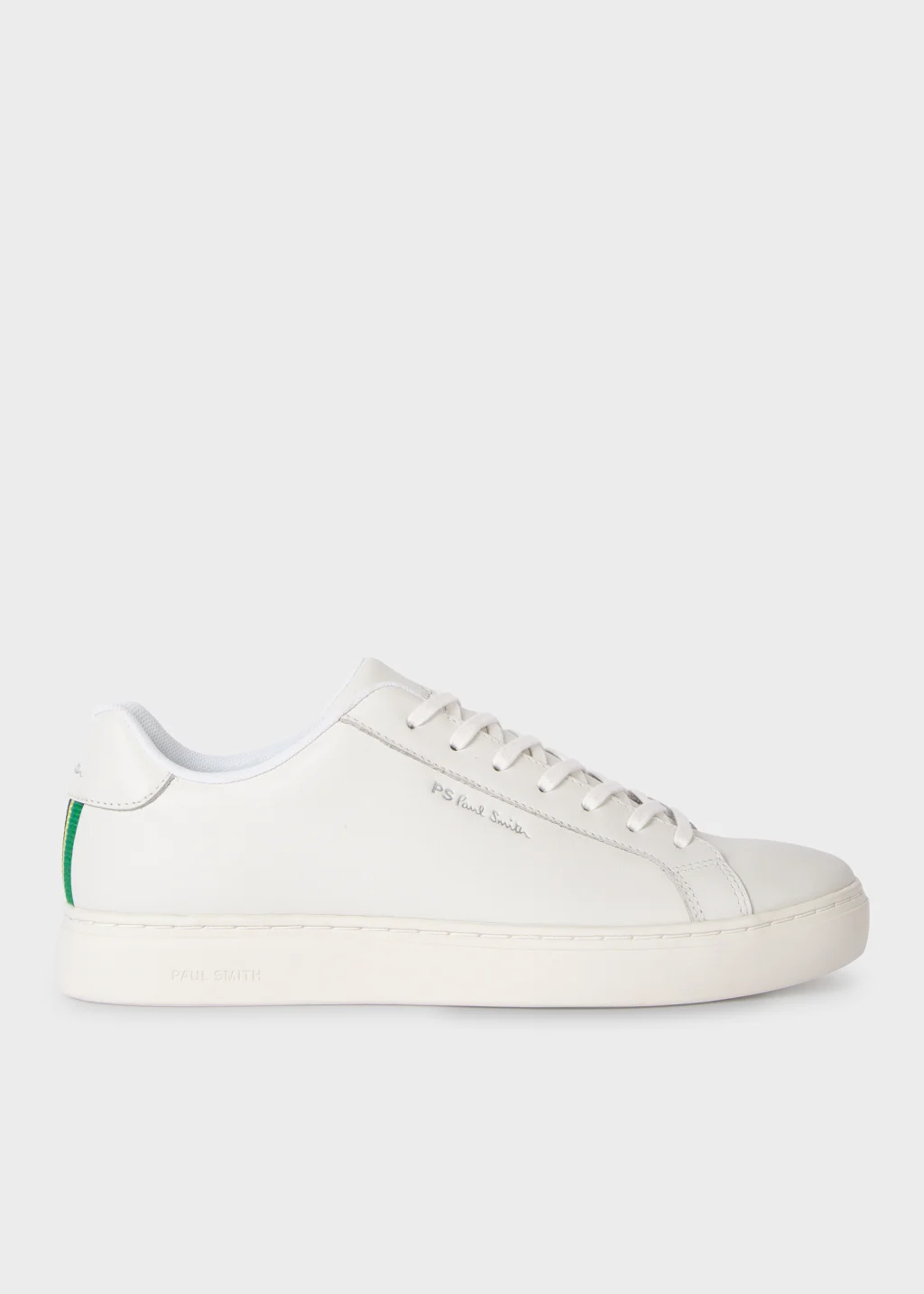 Paul smith white cheap leather trainers