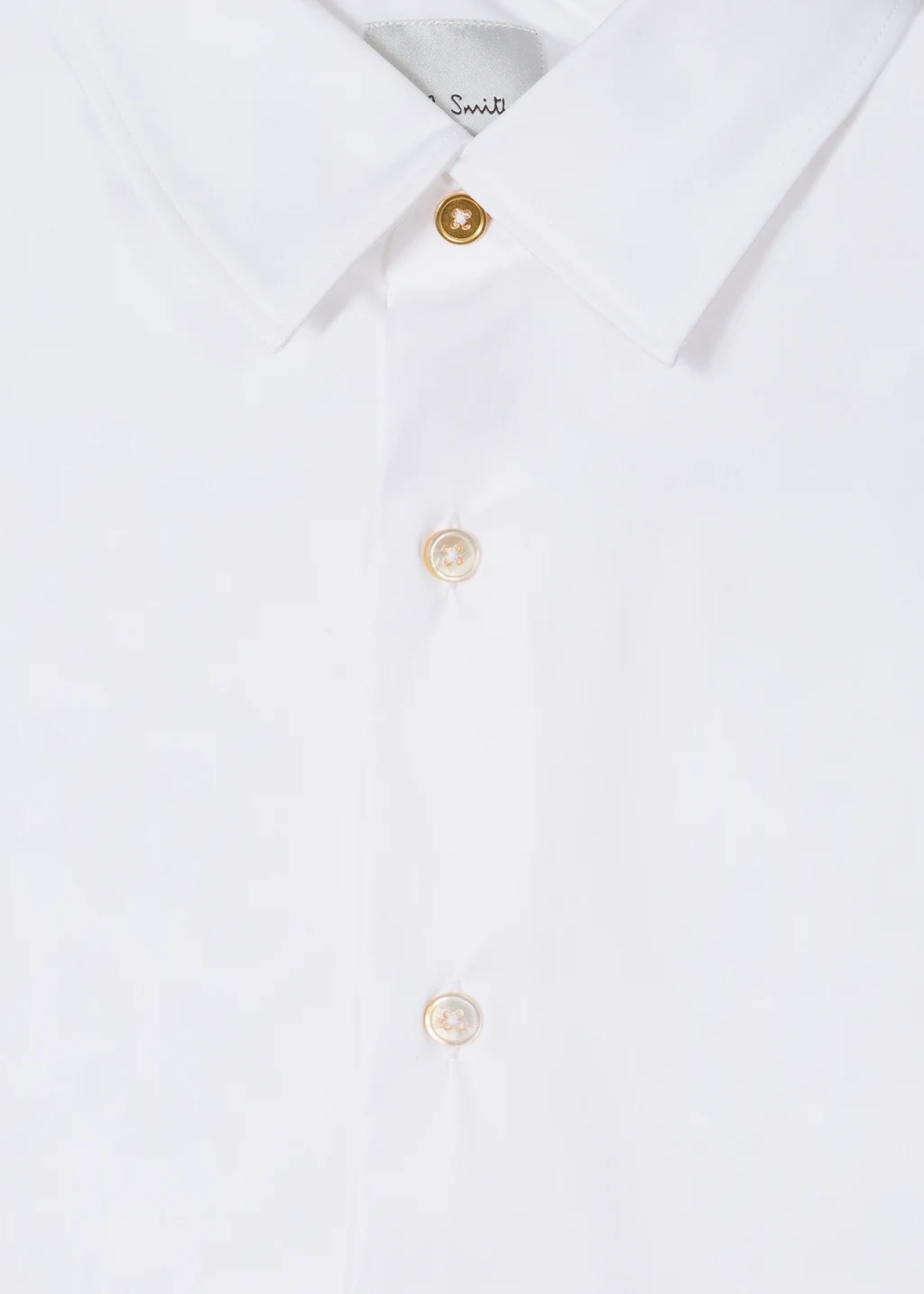 Super SlimFit White Shirt With 'Artist Stripe' Cuff Lining
