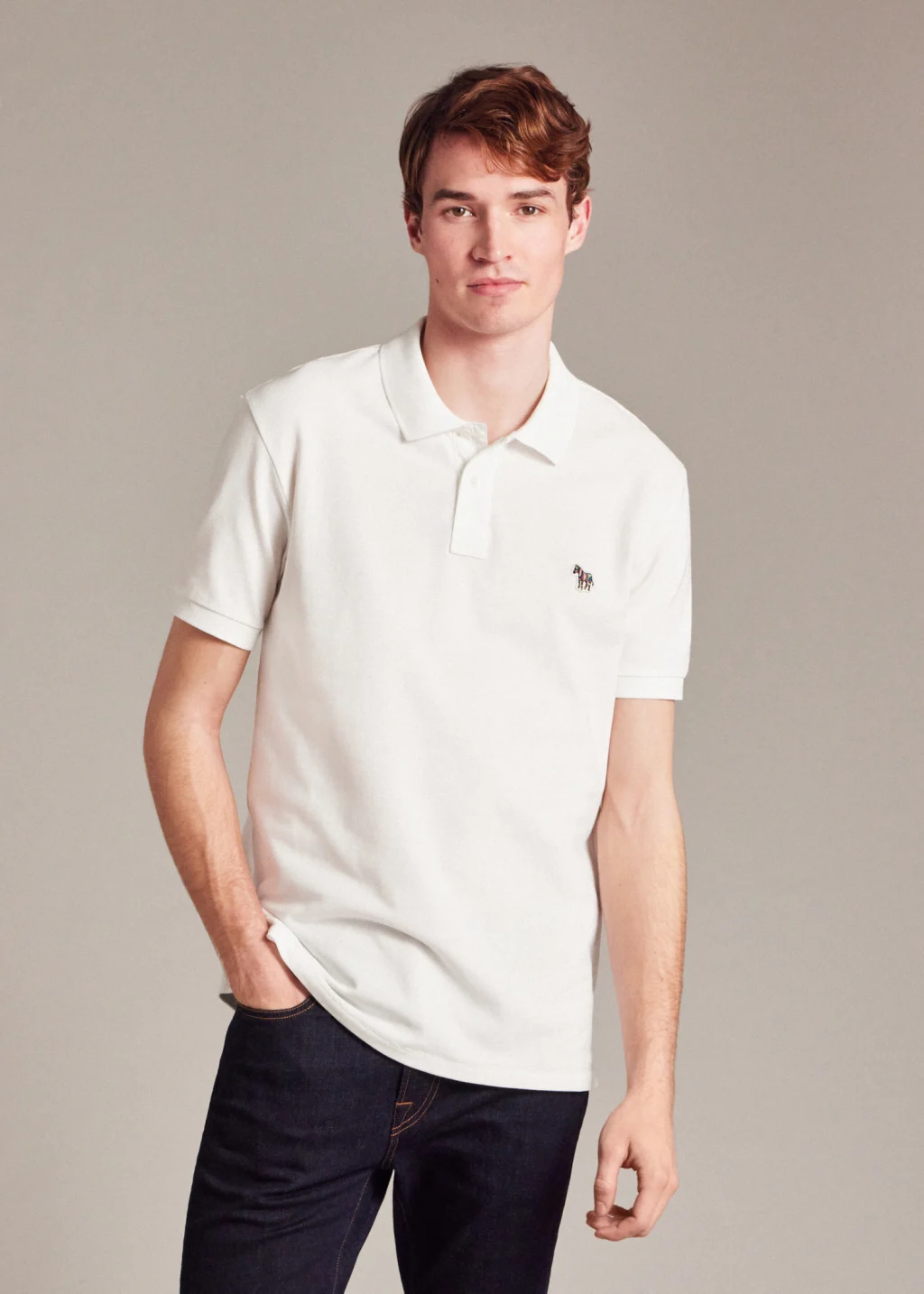 Paul smith deals white polo shirt