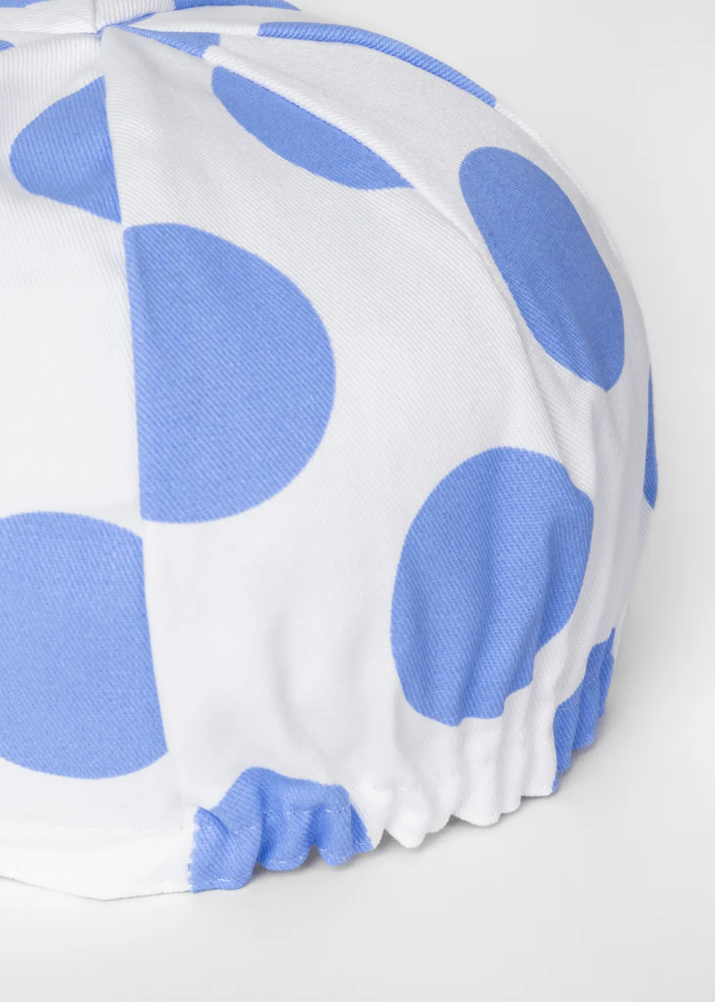 Blue Polka Dot Cycling Cap