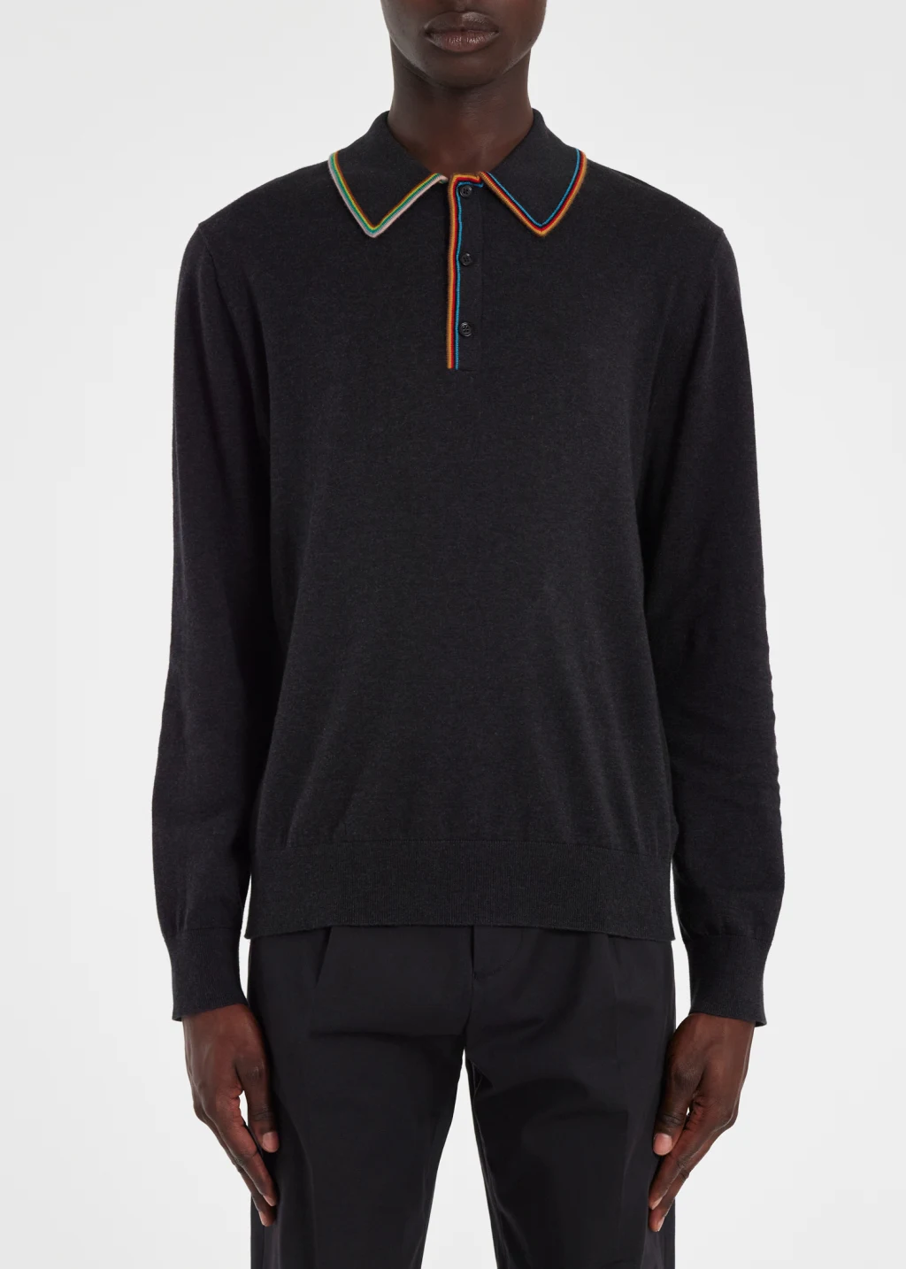 Paul smith grey long sleeve clearance polo