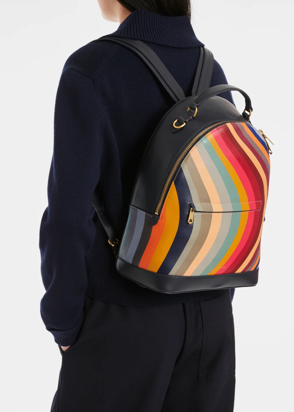 Women s Leather Swirl Backpack