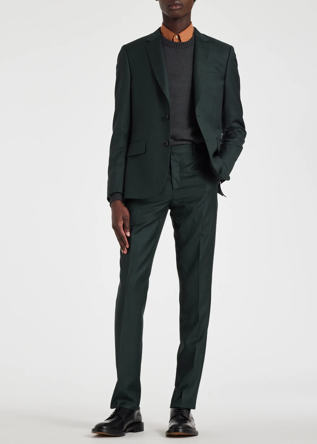 Green sharkskin blazer top