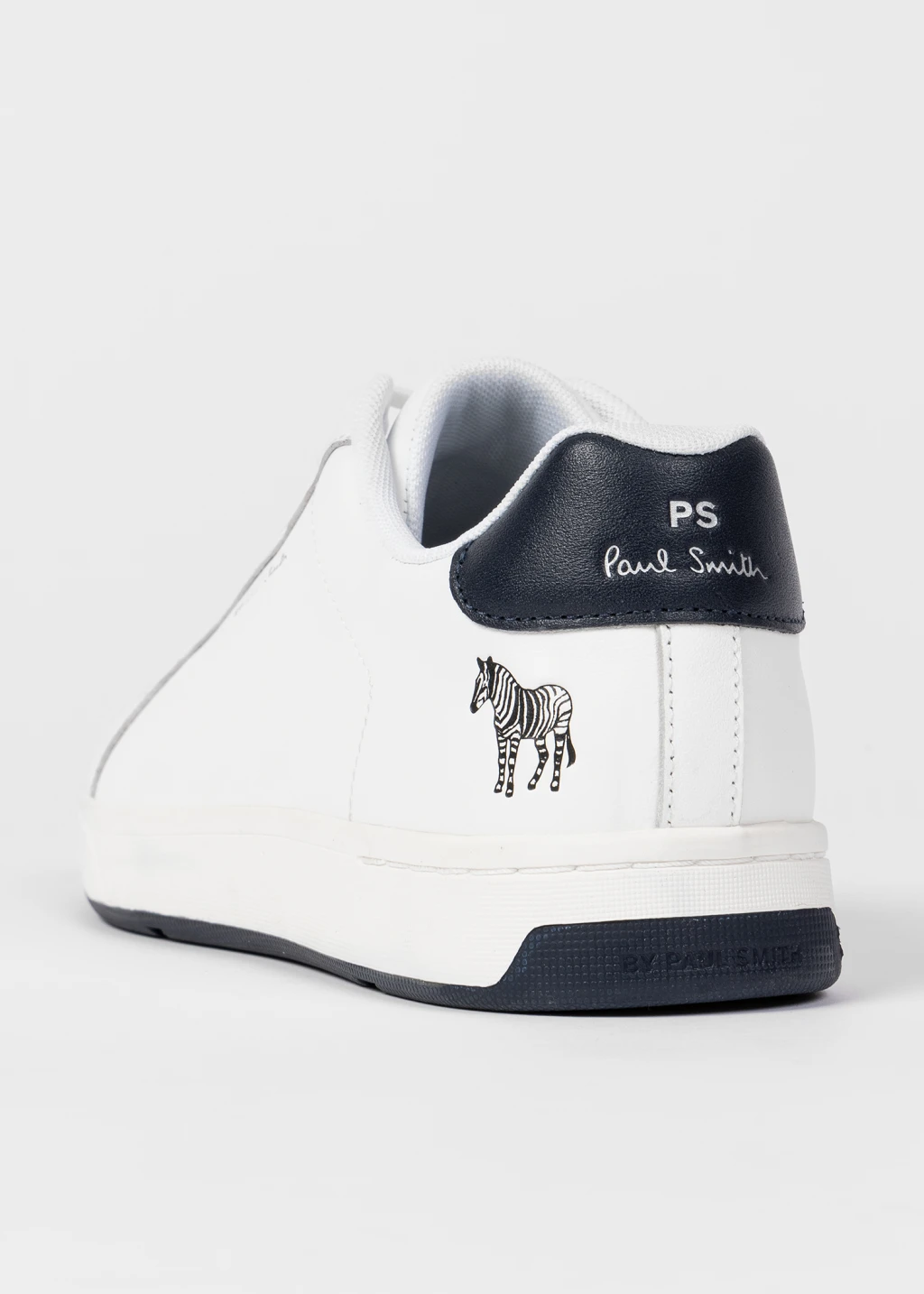 mens black and white leather trainers