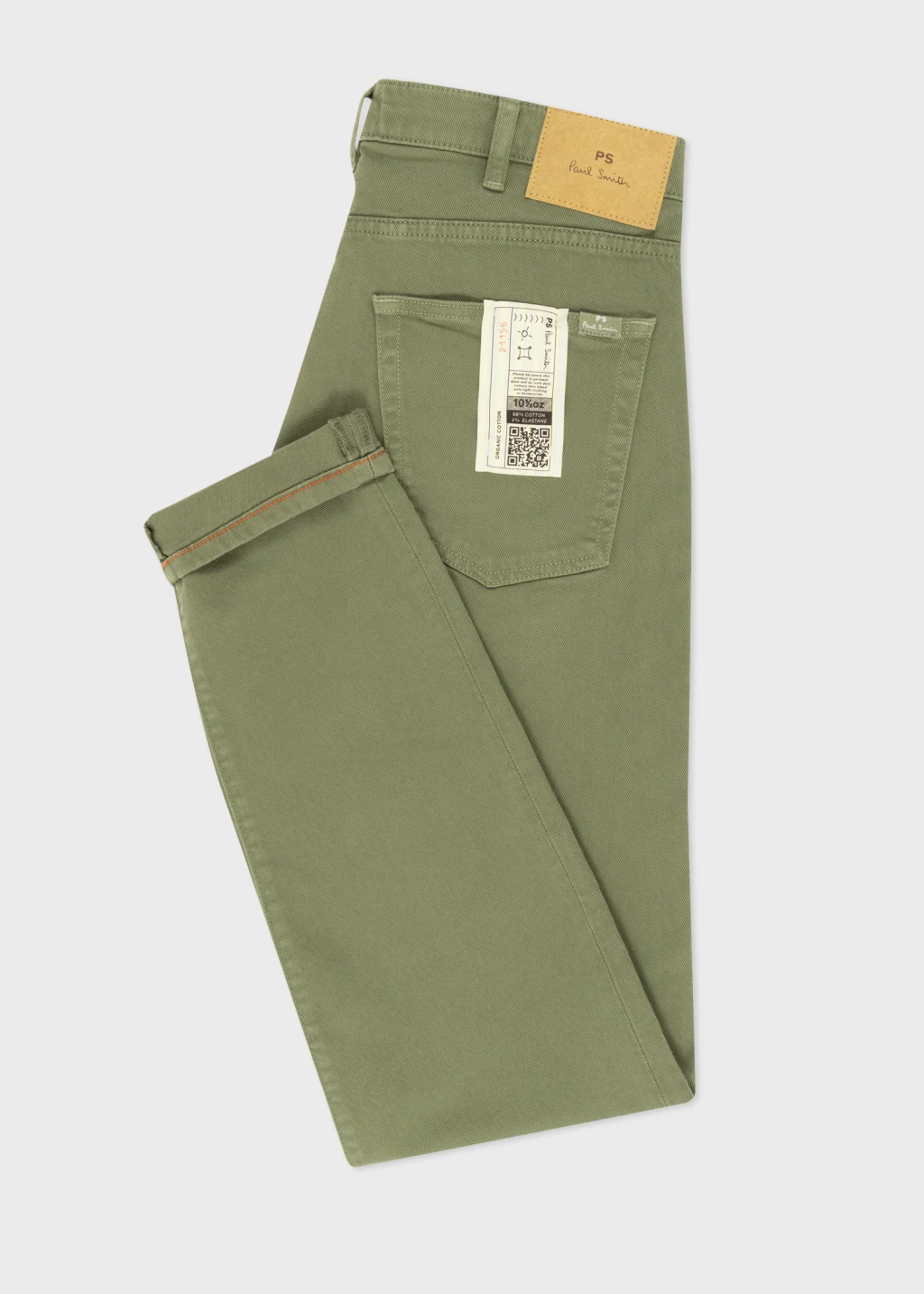 Men's TaperedFit Khaki Green GarmentDyed Jeans — free download