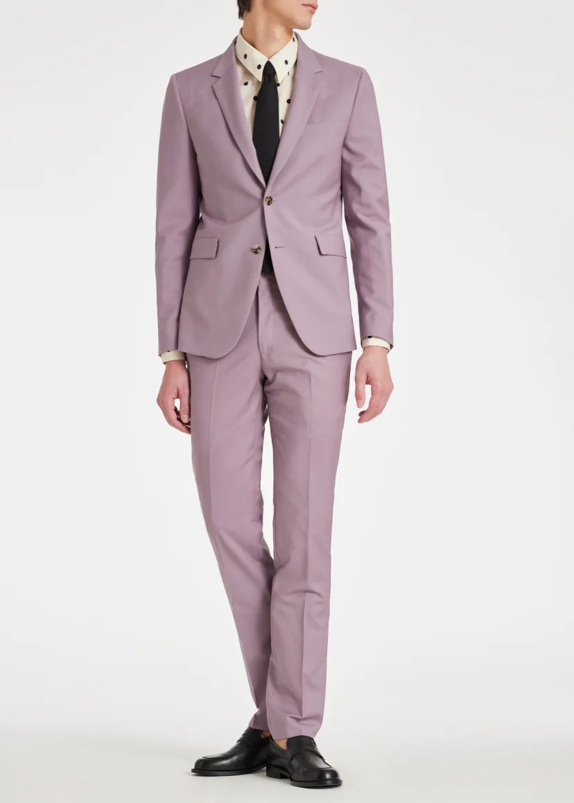 The Kensington Slim Fit Lavender Wool Mohair Suit