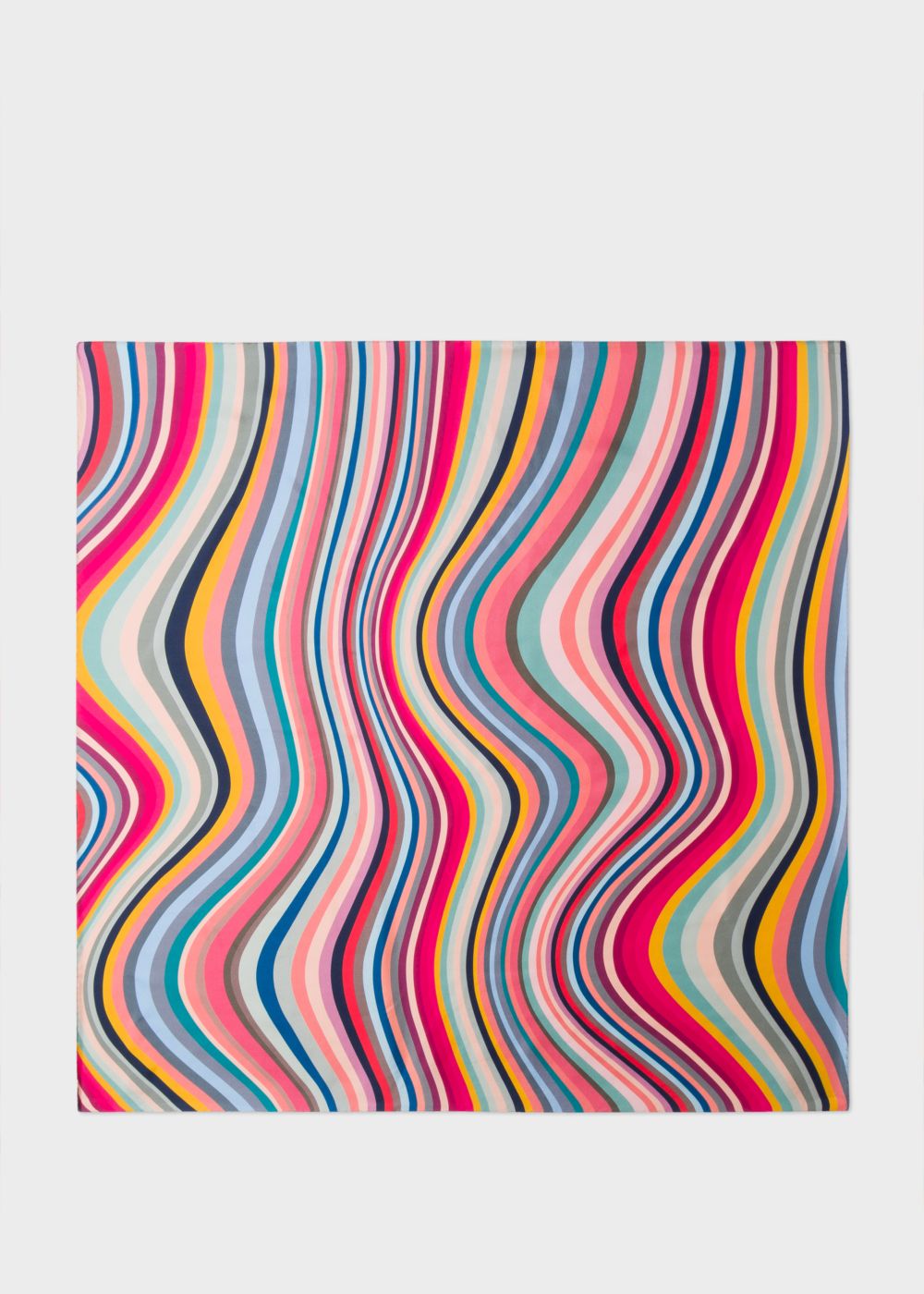 Women's Multicolour 'Swirl' Silk Square Scarf