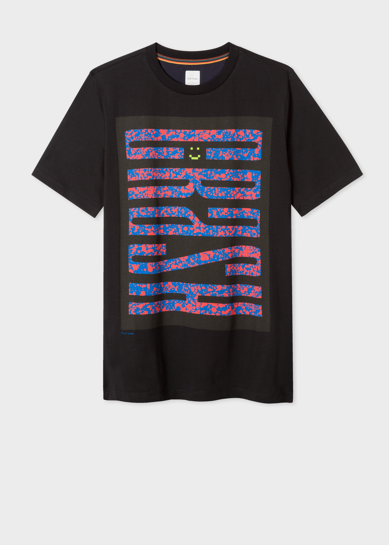 Men's Black 'Crash' Print T-Shirt