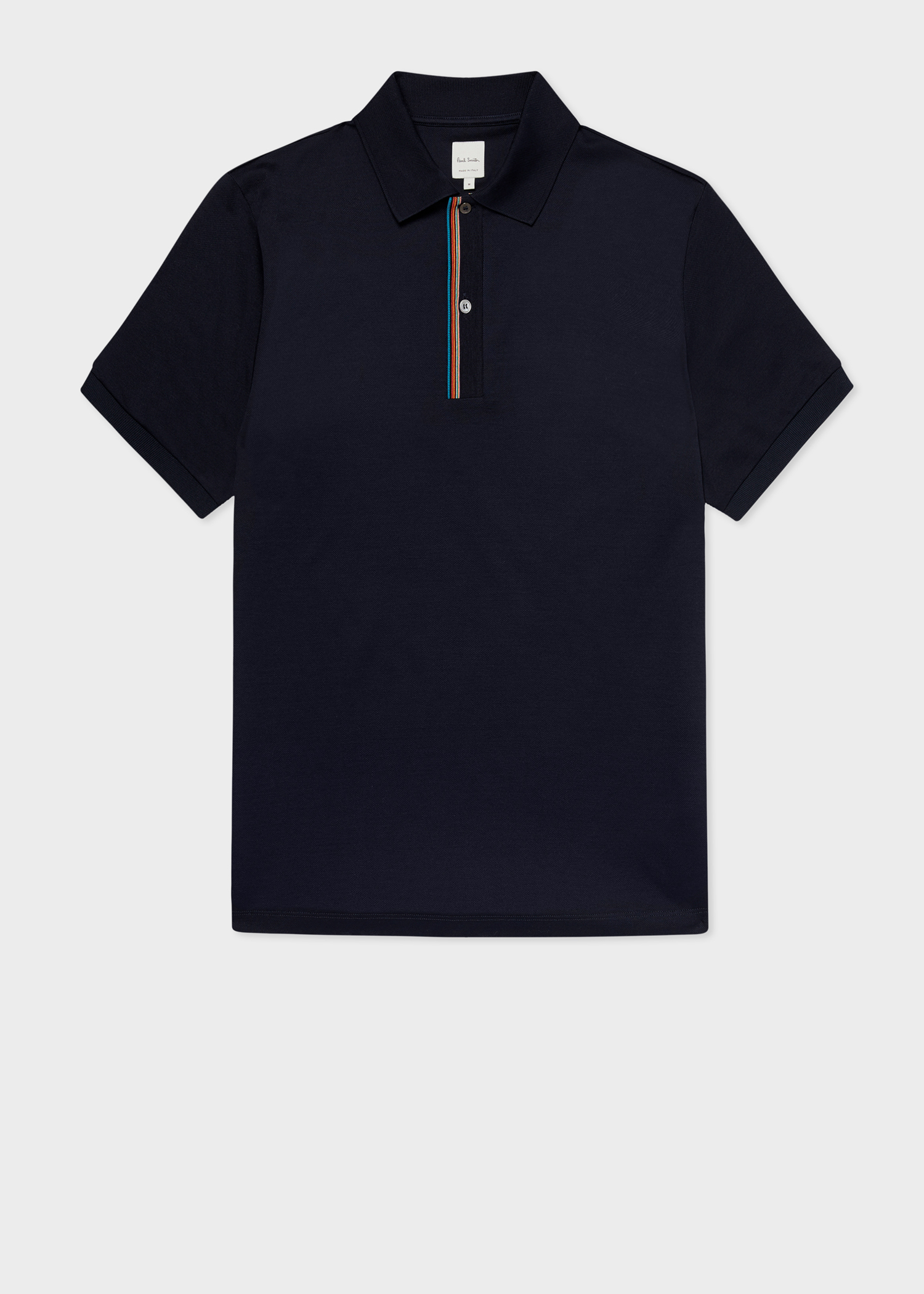 Paul Smith Dark Navy 'Signature Stripe' Trim Polo Shirt | King's Cross