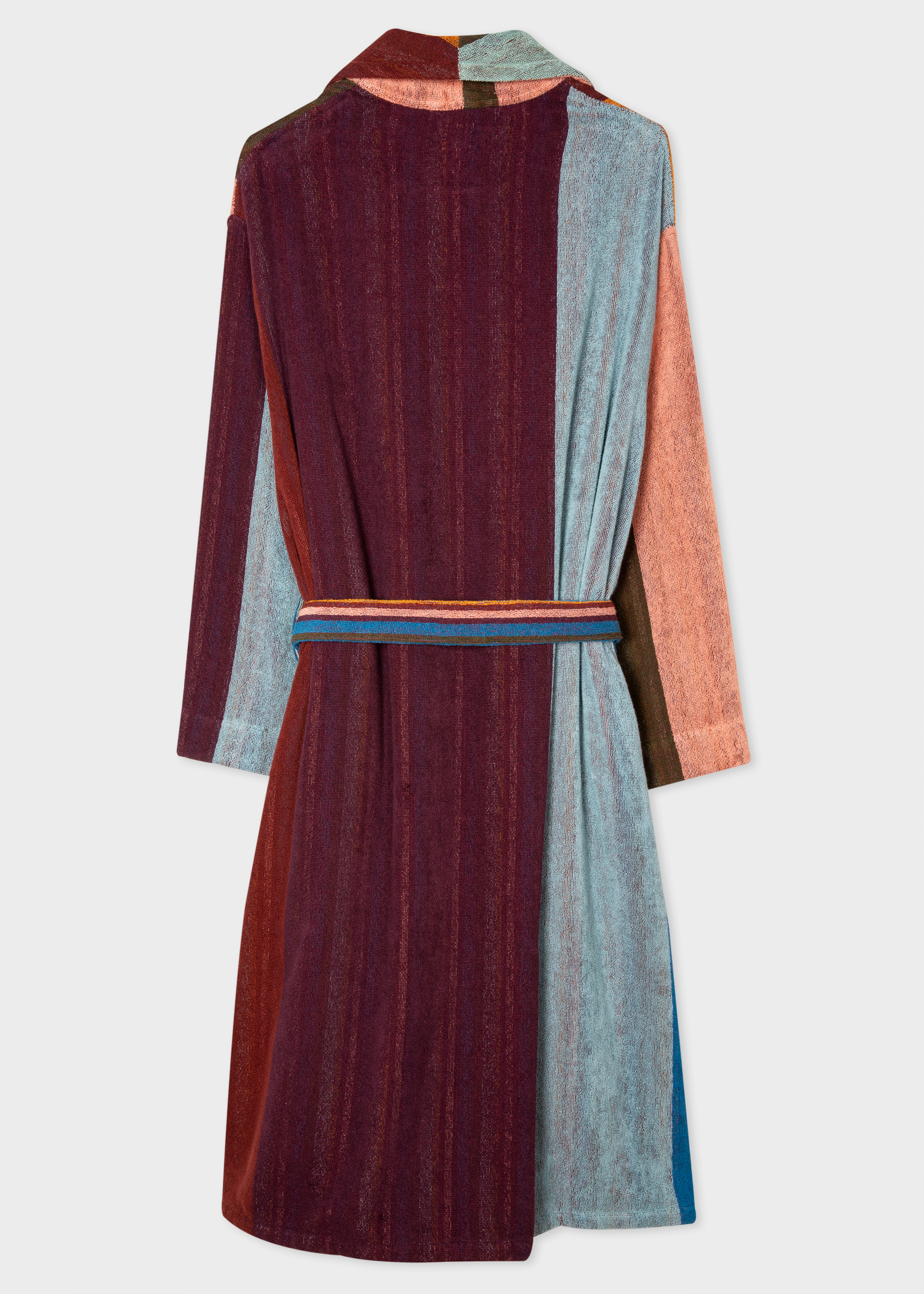 paul smith cotton dressing gown Paul Smith Multicolor 'Signature Stripe' Woven Cotton Robe