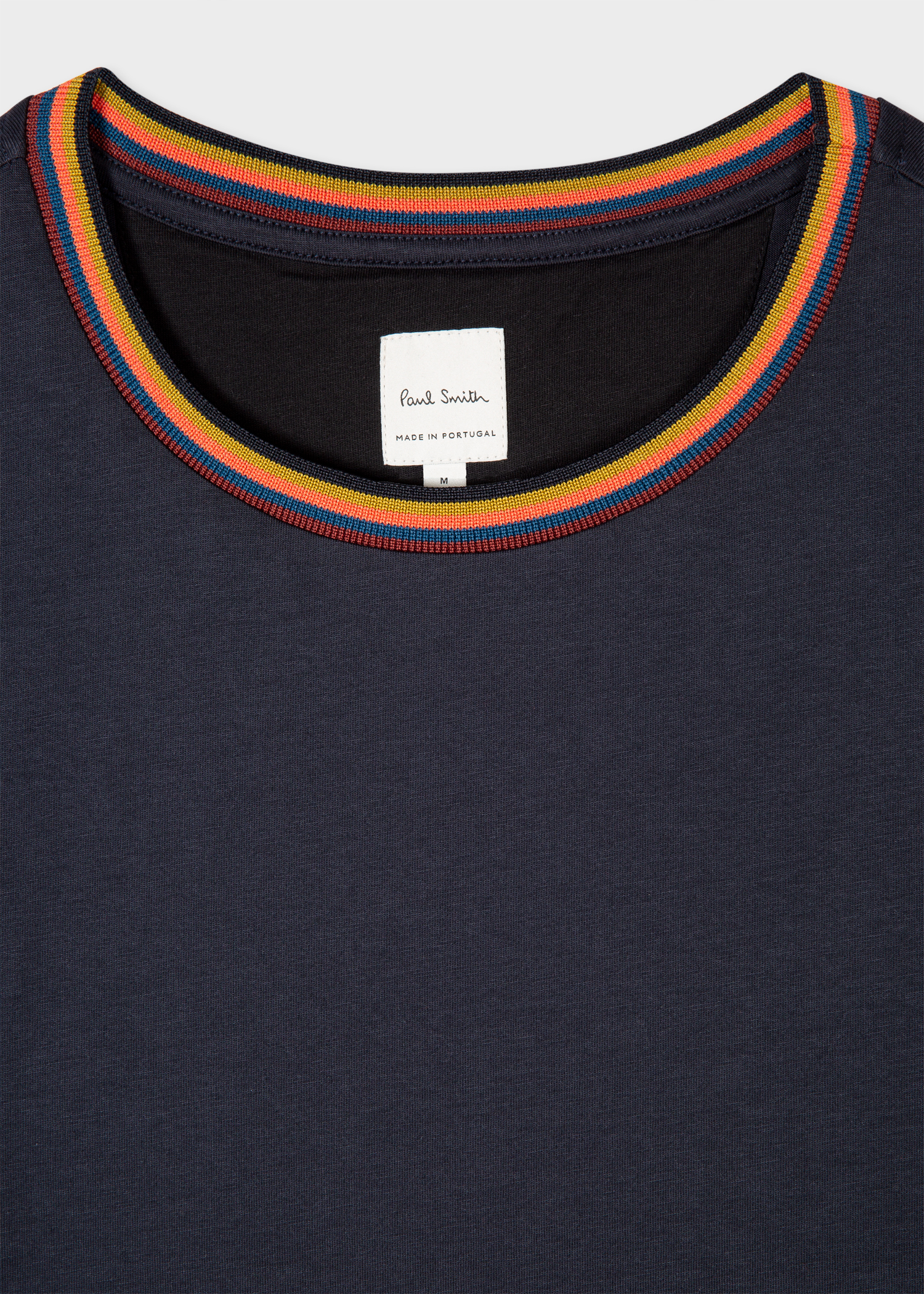 Men's 'Artist Stripe' Collar Cotton T-Shirt