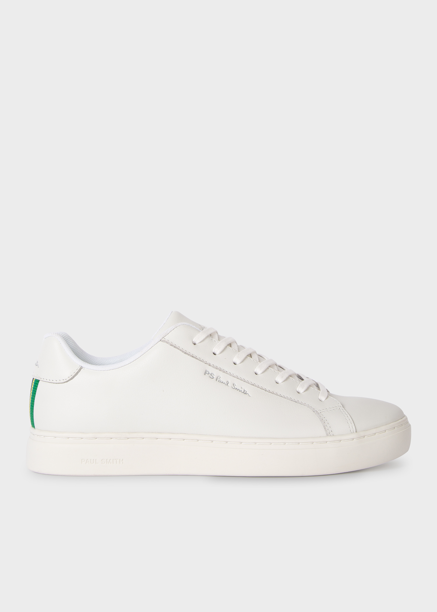 Men's White Leather 'Rex' Trainers