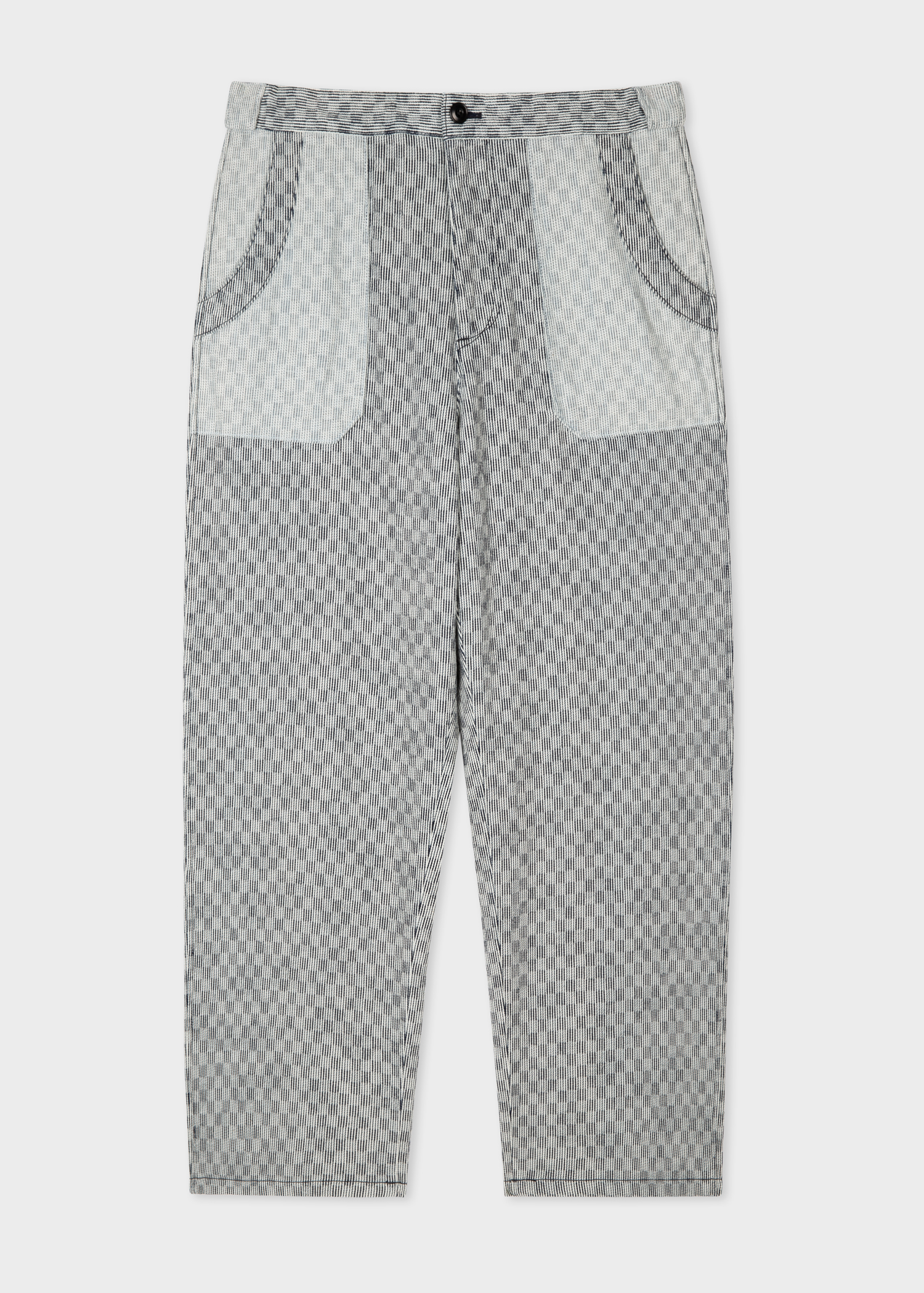 Men's Jacquard Check Red Ear Trousers