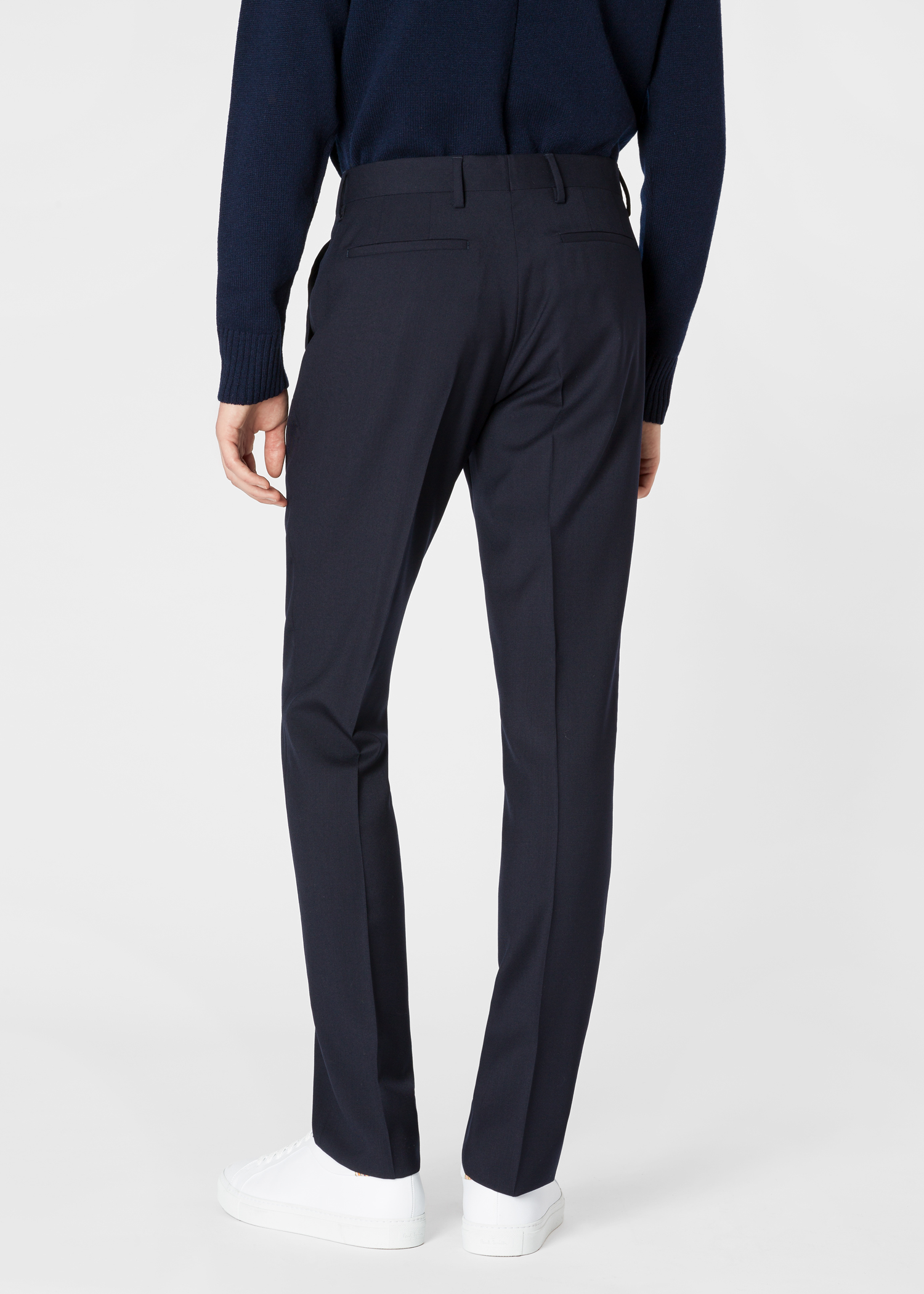 Men's Slim-Fit Grey Wool 'A Suit To Travel In' Trousers