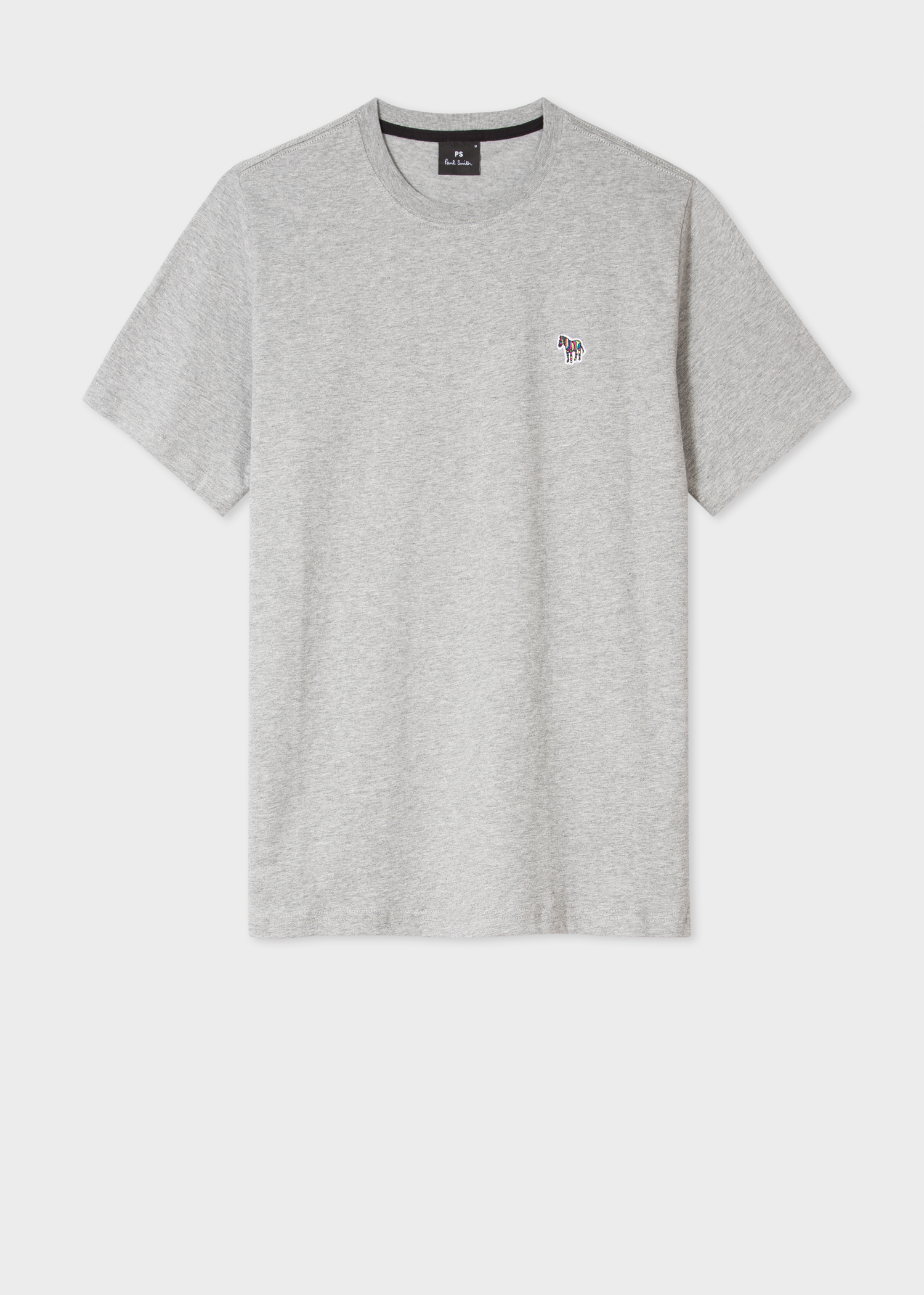 【PS25SS337】PS PAUL SMITH Tシャツ M2R 011R PP5131 Men's Grey Marl Cotton Zebra Logo T-Shirt