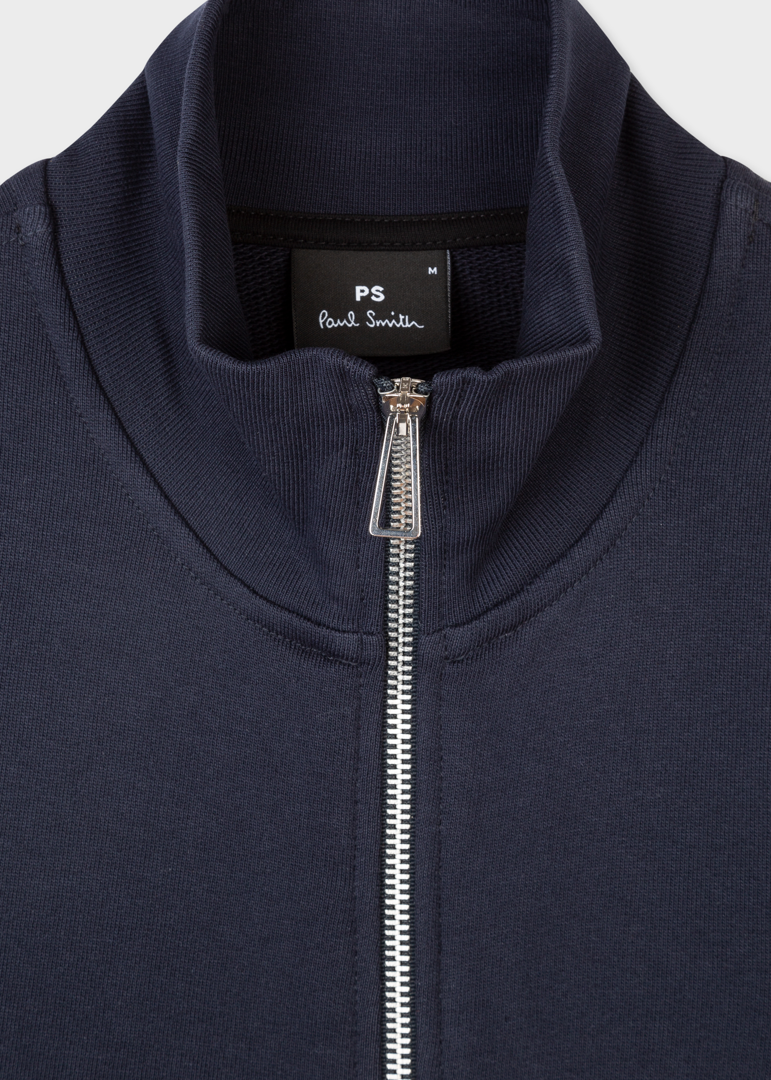 Tシャツ・カットソー Paul Smith Men's High Neck Track Jacket M2R136TKZEBRA-49 Men's Navy Organic Cotton V-Neck Zebra Logo T-Shirt