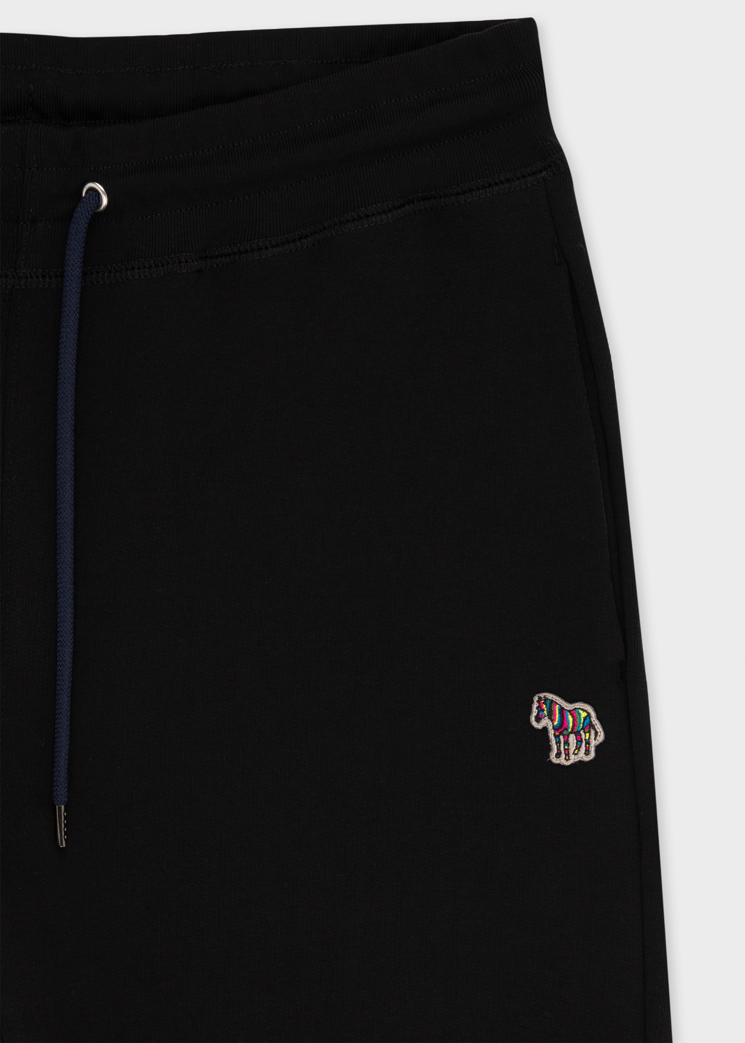 Men's Slim-Fit Black Zebra Logo Sweatpants