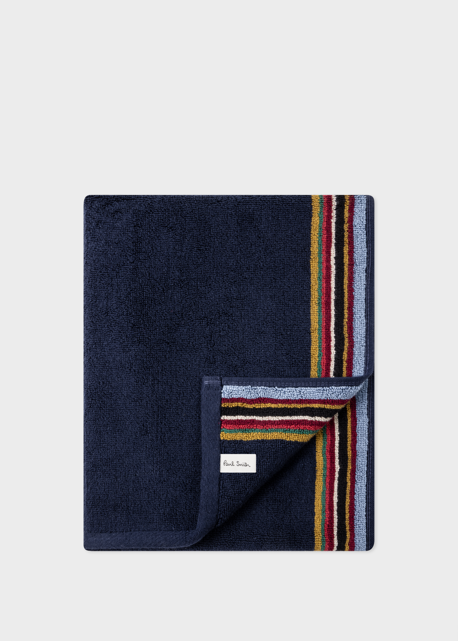 Paul Smith Navy 'Signature Stripe' Hand Towel | King's Cross