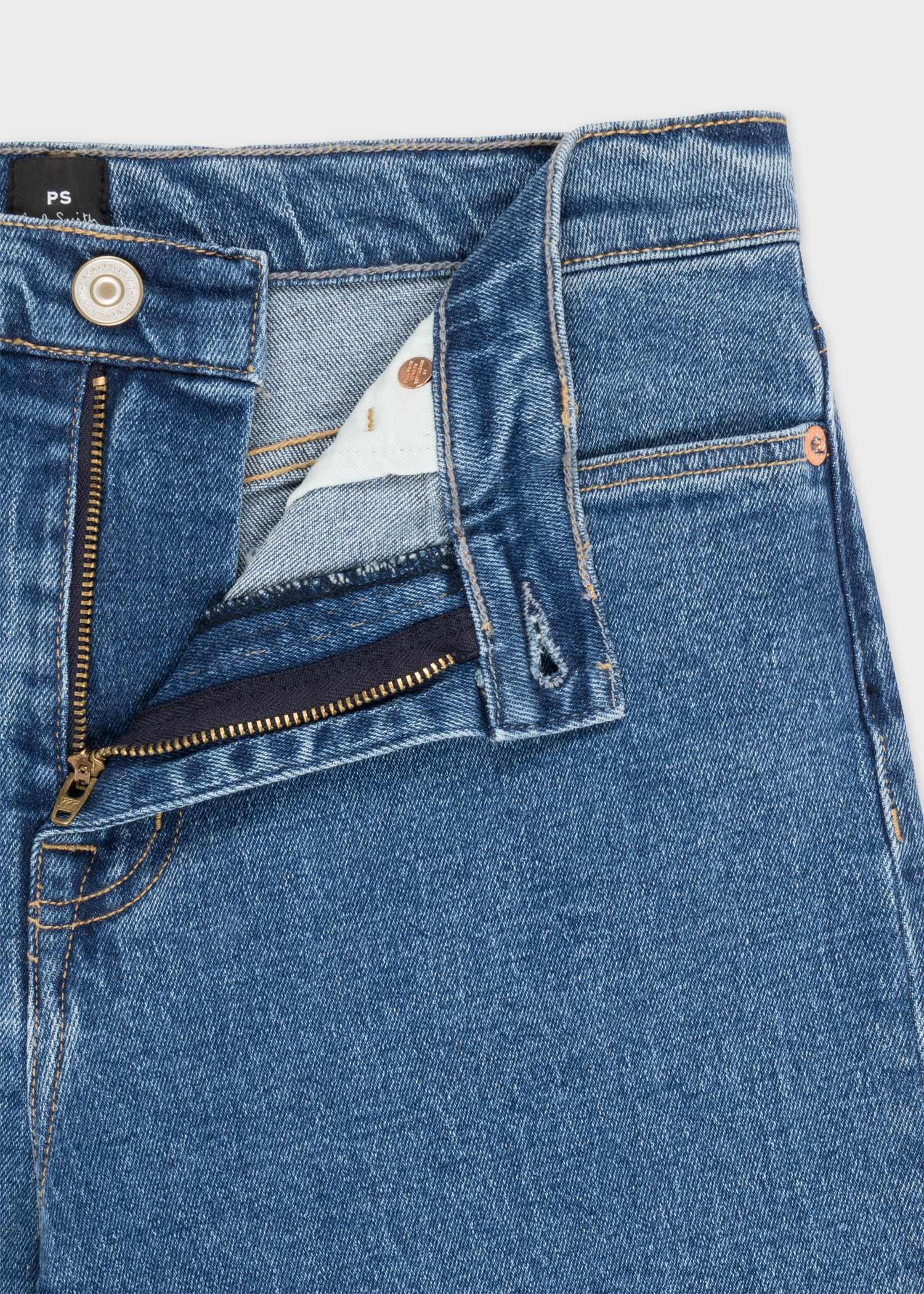 Women's Mid Wash Straight-Fit 'Happy' Jeans