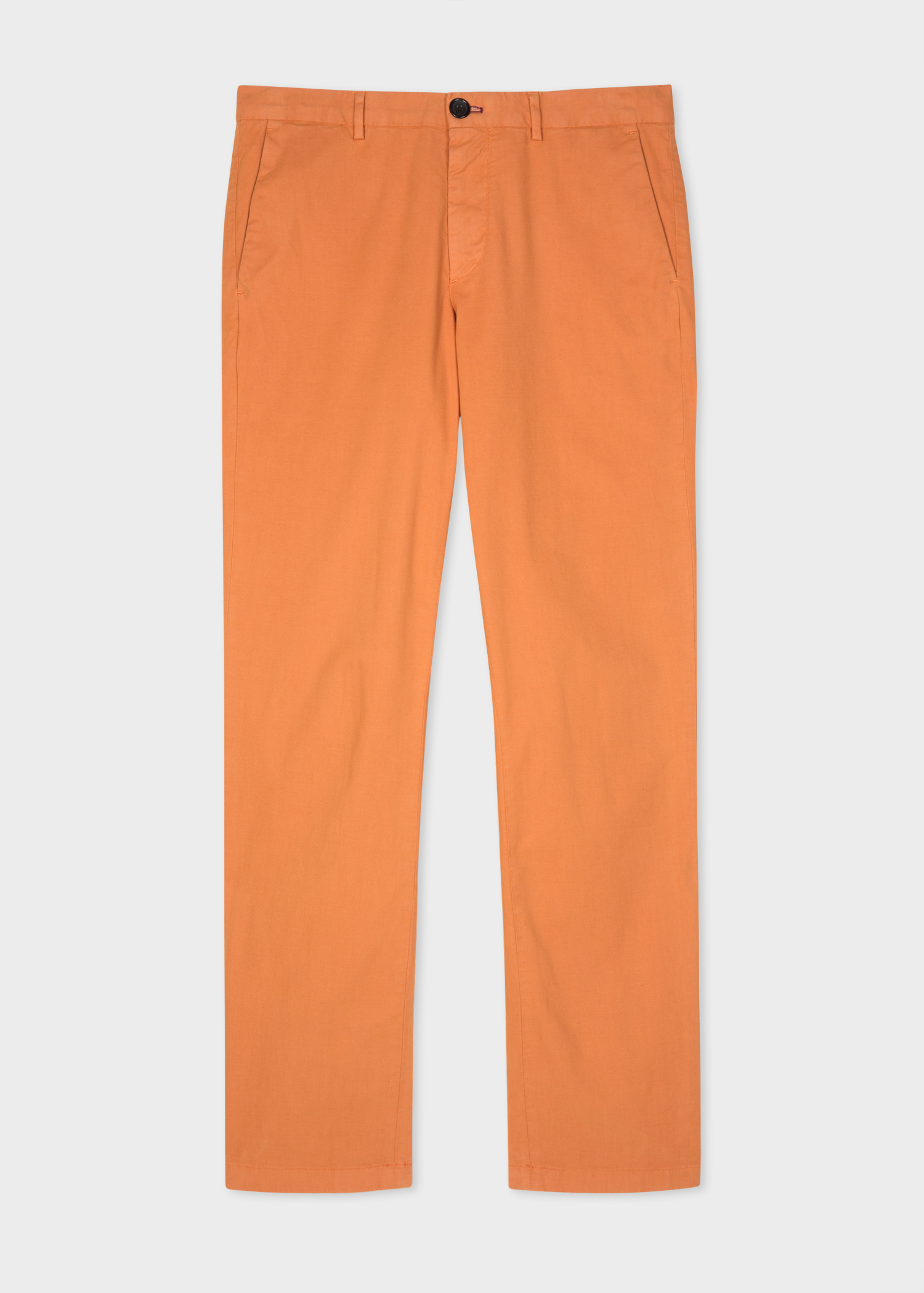 Men's Rust Mid-Fit Cotton Twill Embroidered Zebra Chinos