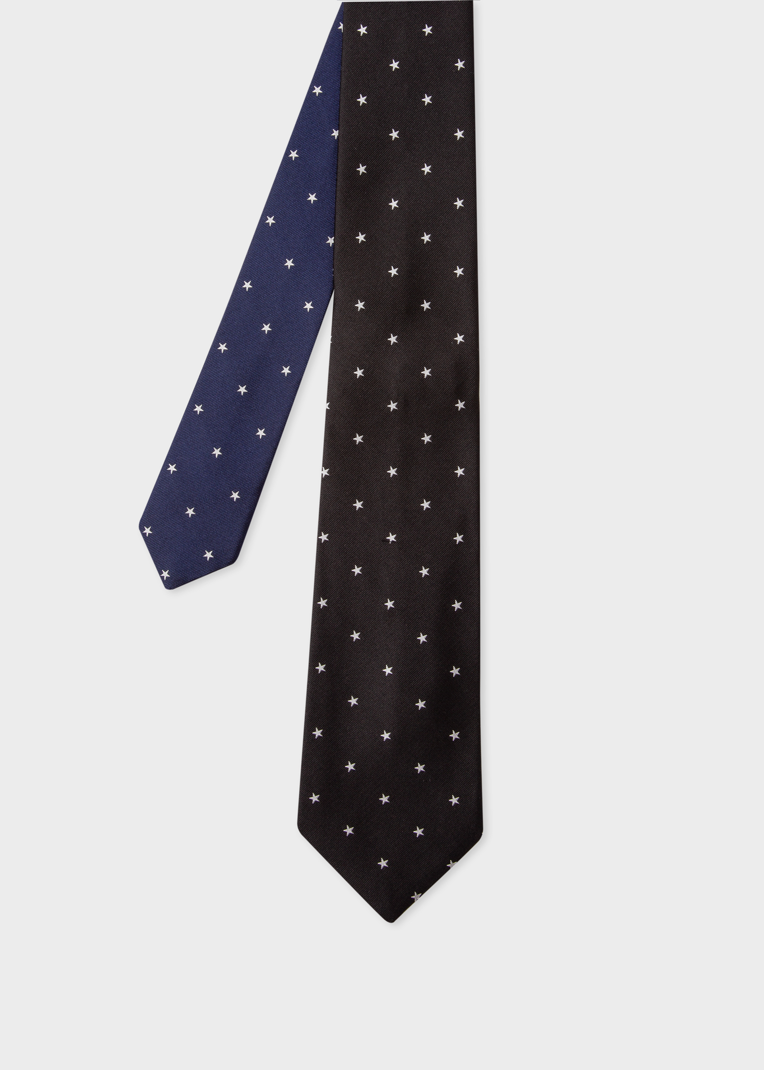 Men's Black Silk 'Stars' Tie