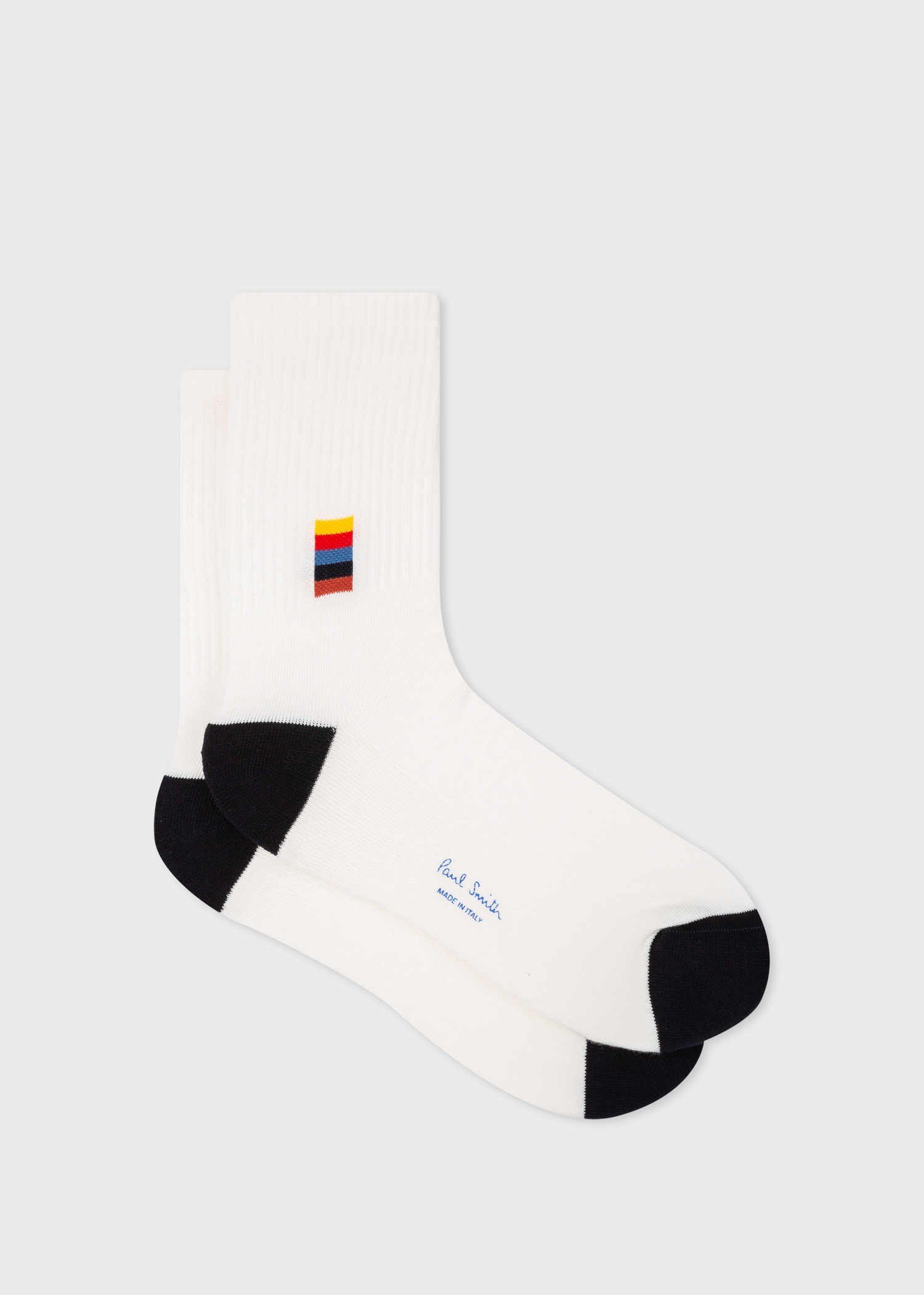 Men's White 'Artist Stripe' Sock
