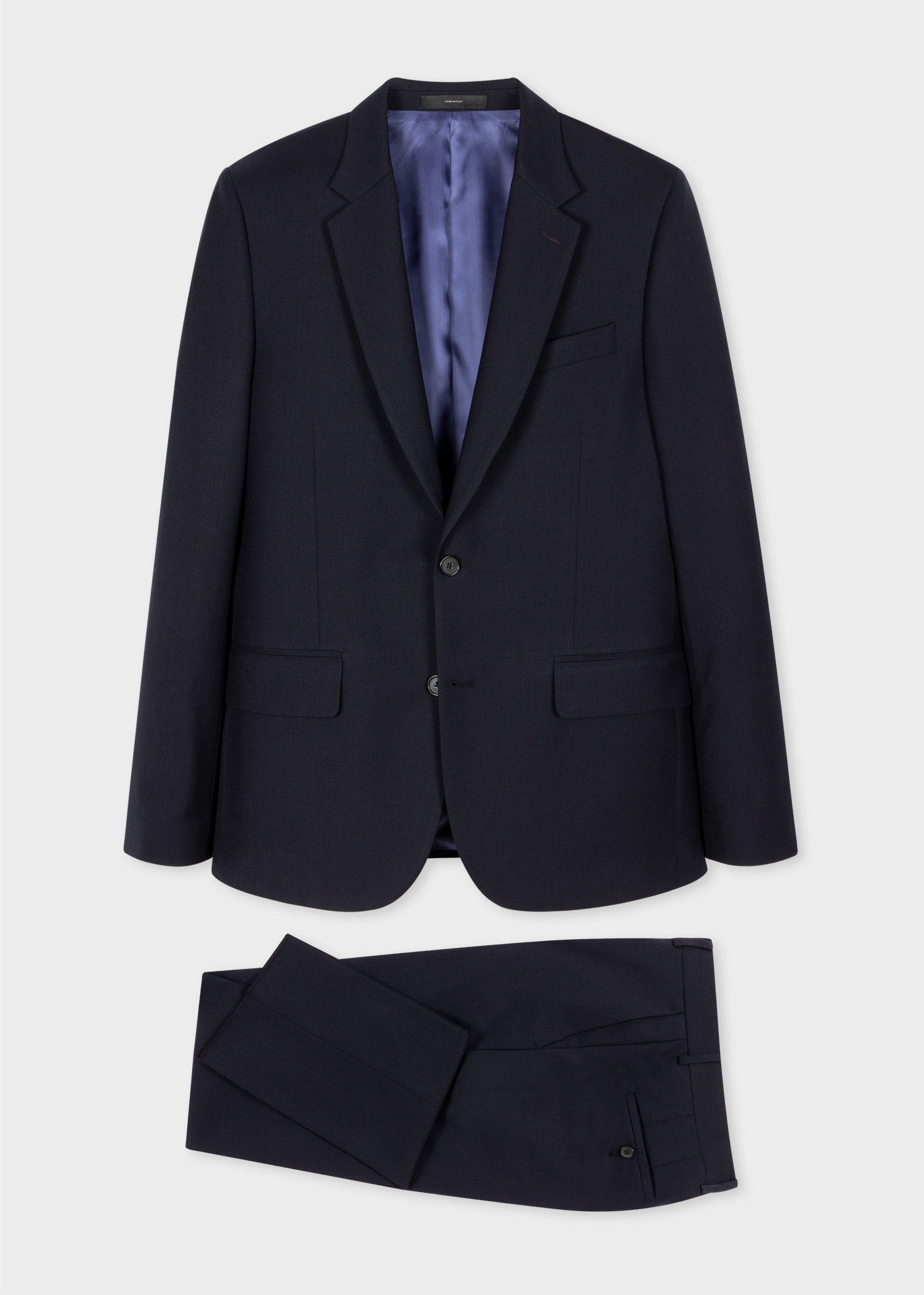 The Soho - Men's Tailored-Fit Black Wool 'A Suit To Travel In'