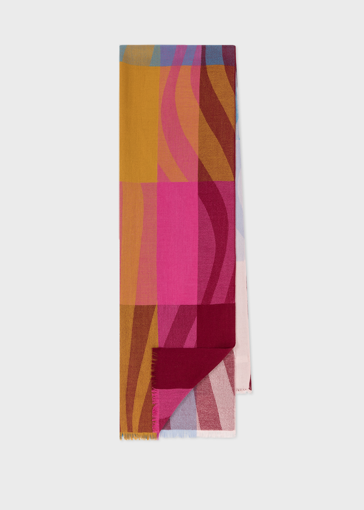 スカーフ PAUL SMITH Woman Scarf Multicolor W1A250BN101 90 Women's Multicolour 'Swirl' Silk Square Scarf