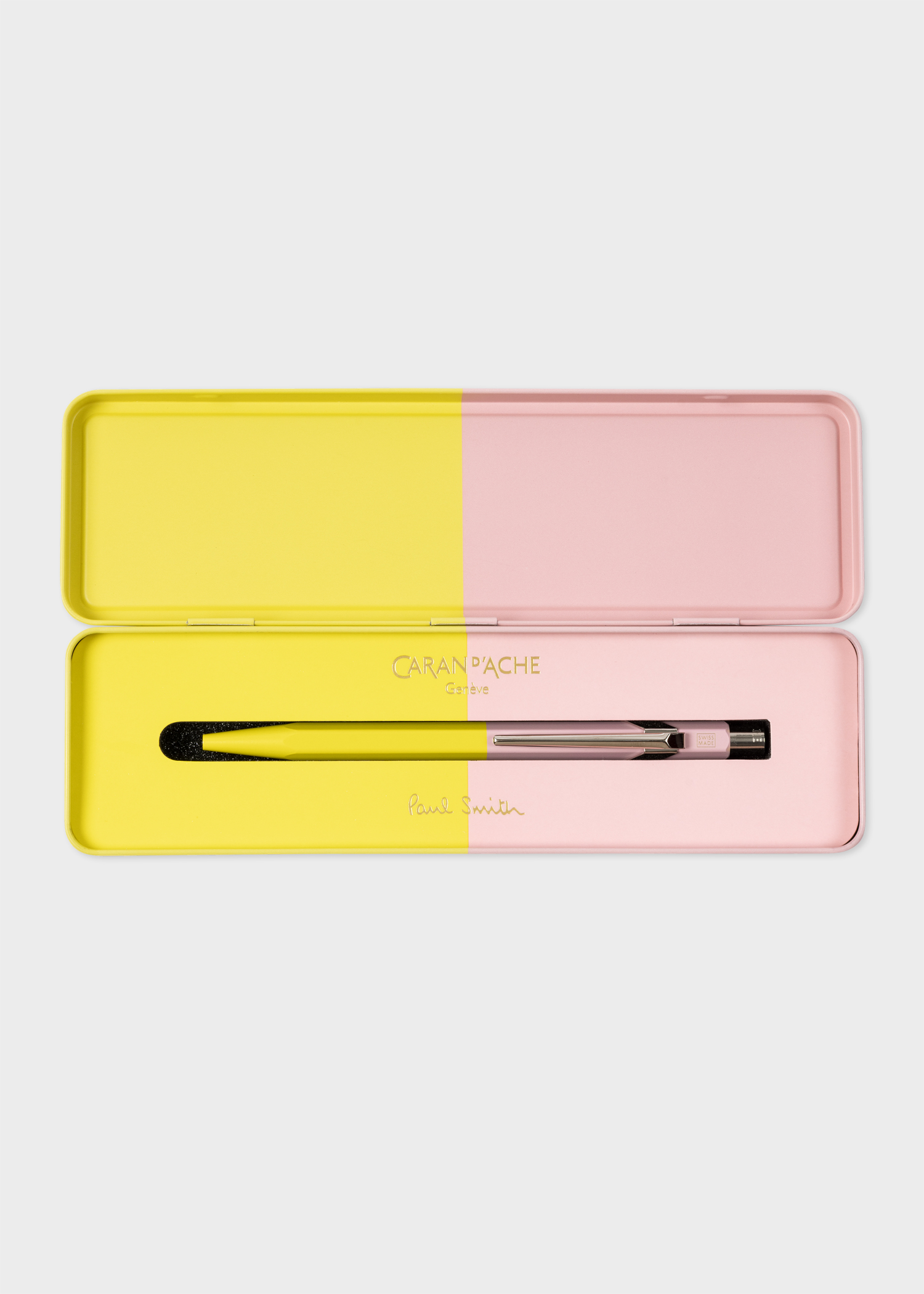 Caran d'Ache + Paul Smith - 849 Yellow & Pink Ballpoint Pen