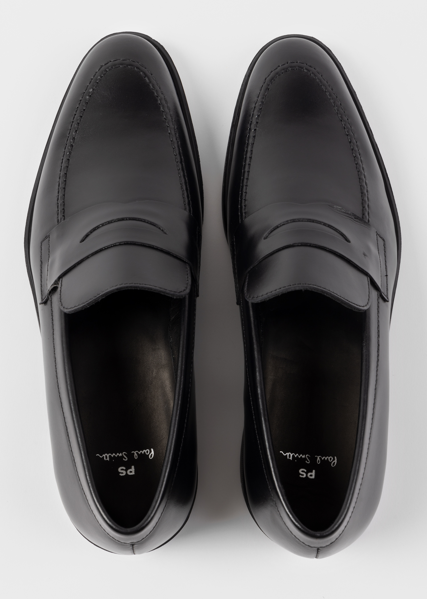 PS Paul Smith Men's Black Leather 'Remi' Loafers | King's Cross