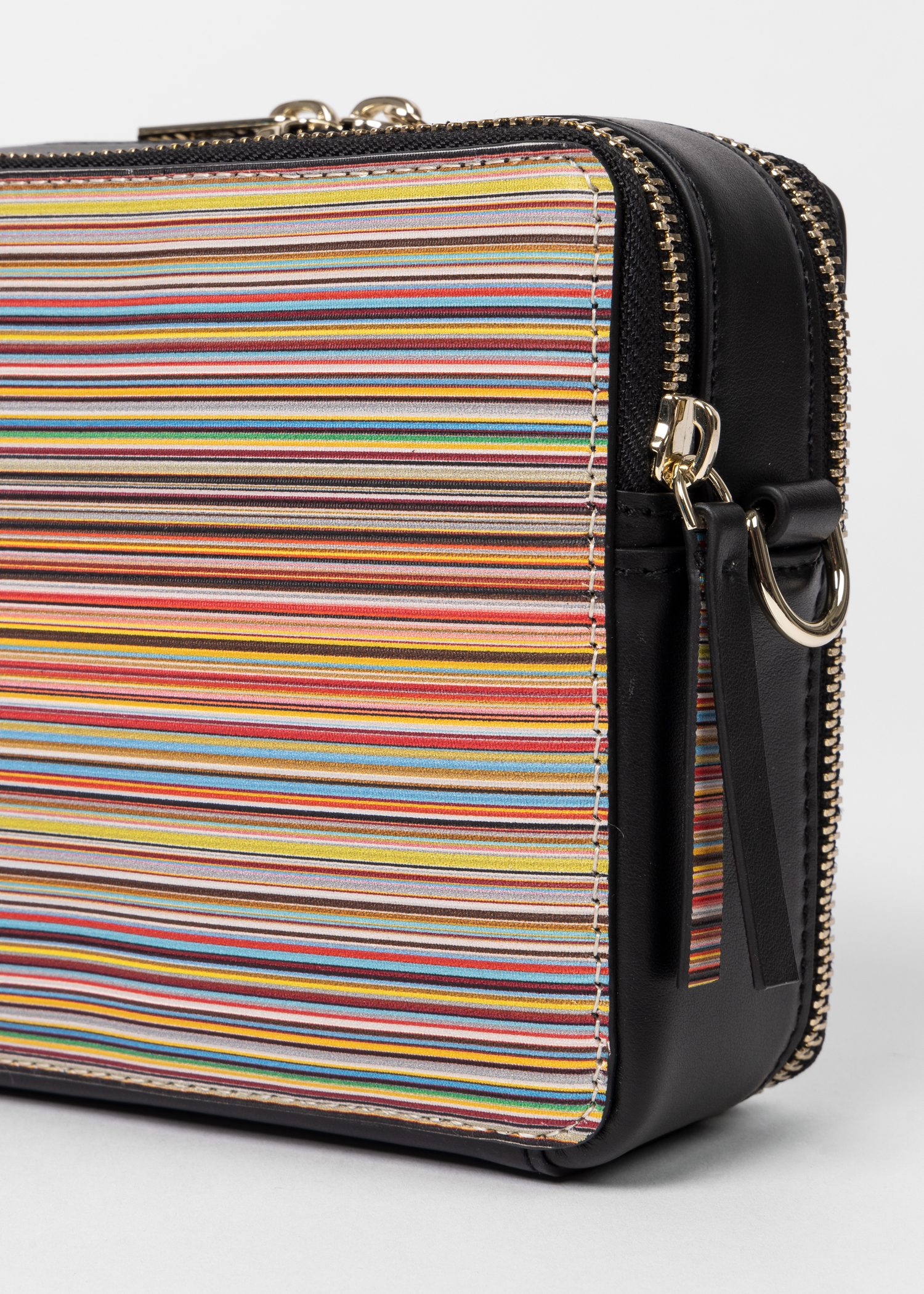 Women's Leather 'Signature Stripe' Cross-Body Bag Women's Leather 'Signature Stripe' Cross-Body Bag
