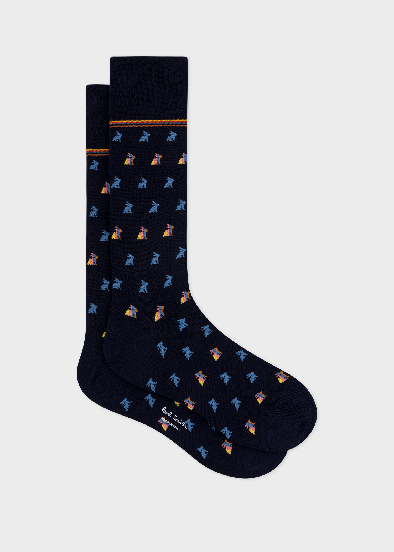 navy-rabbit-socks