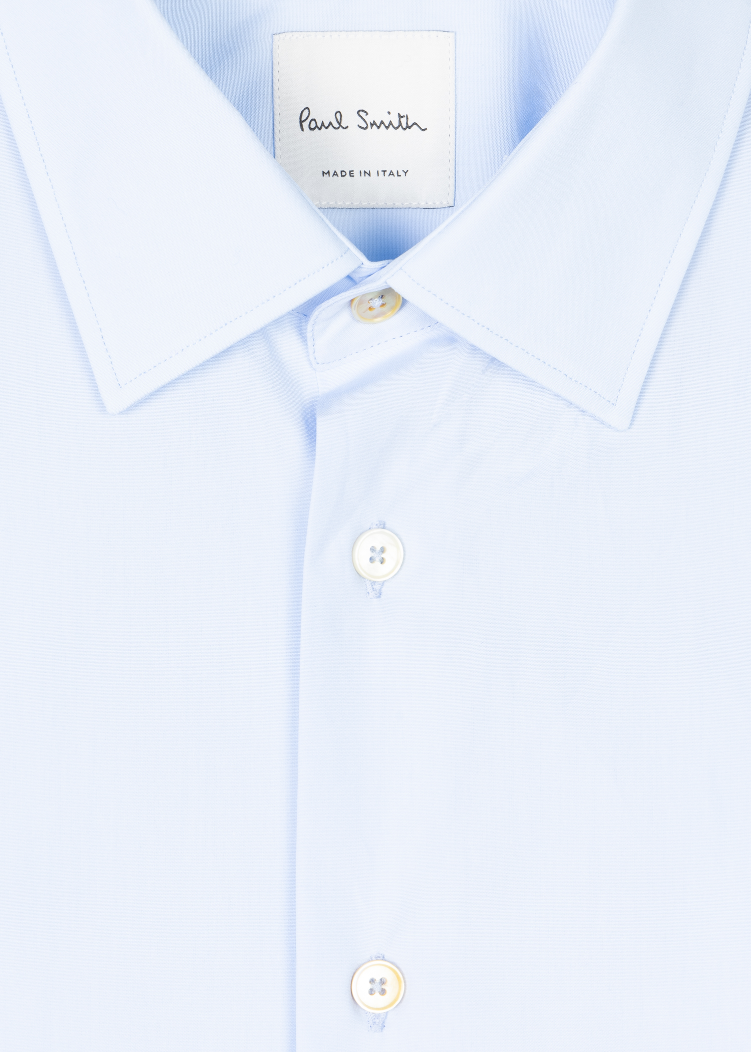 Tailored-Fit Black Cotton 'Artist Stripe' Cuff Shirt