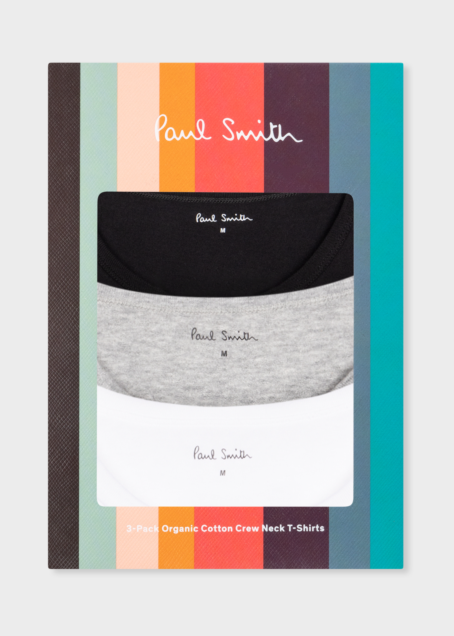 Tシャツ・カットソー PAUL SMITH Men T-shirt Multicolor M1A388FHP3PK 1A PS by Paul Smith Men's 3-pack T-shirts, Multicolor, Large
