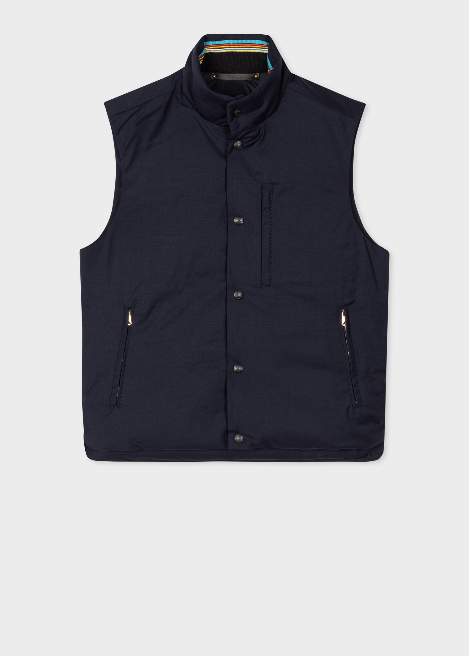 Men's Navy 'Storm System' Wool Gilet