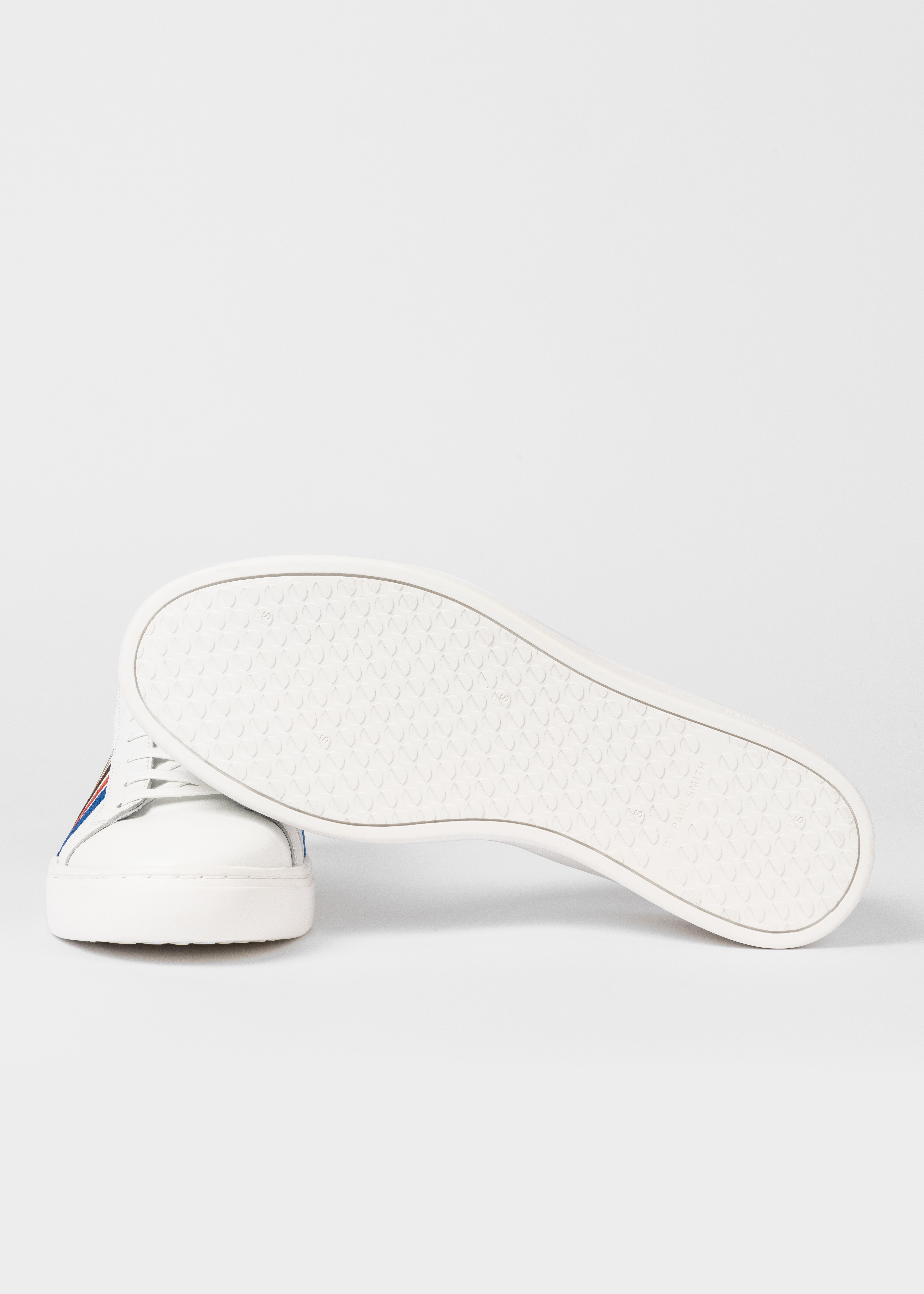 【PS25SS481】PS PAUL SMITH スニーカー M2S REX66 LLEA Men's White Embroidered Leather 'Rex' Sneakers