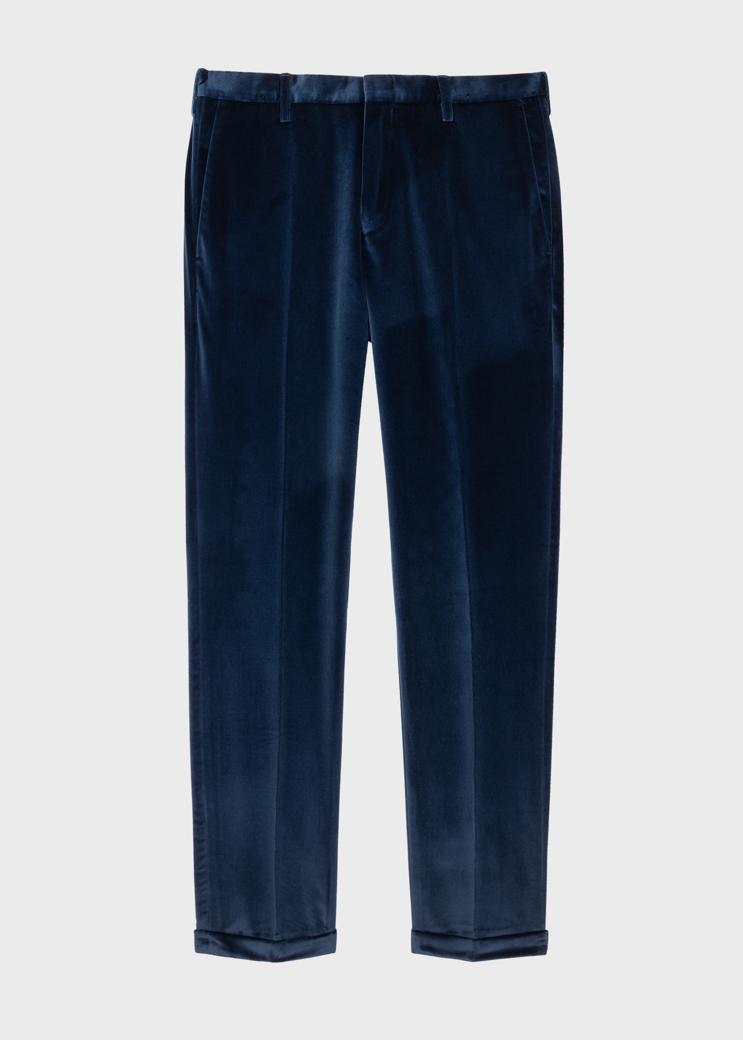 Velvet straight pants Carbon 38 Blue size XS International in