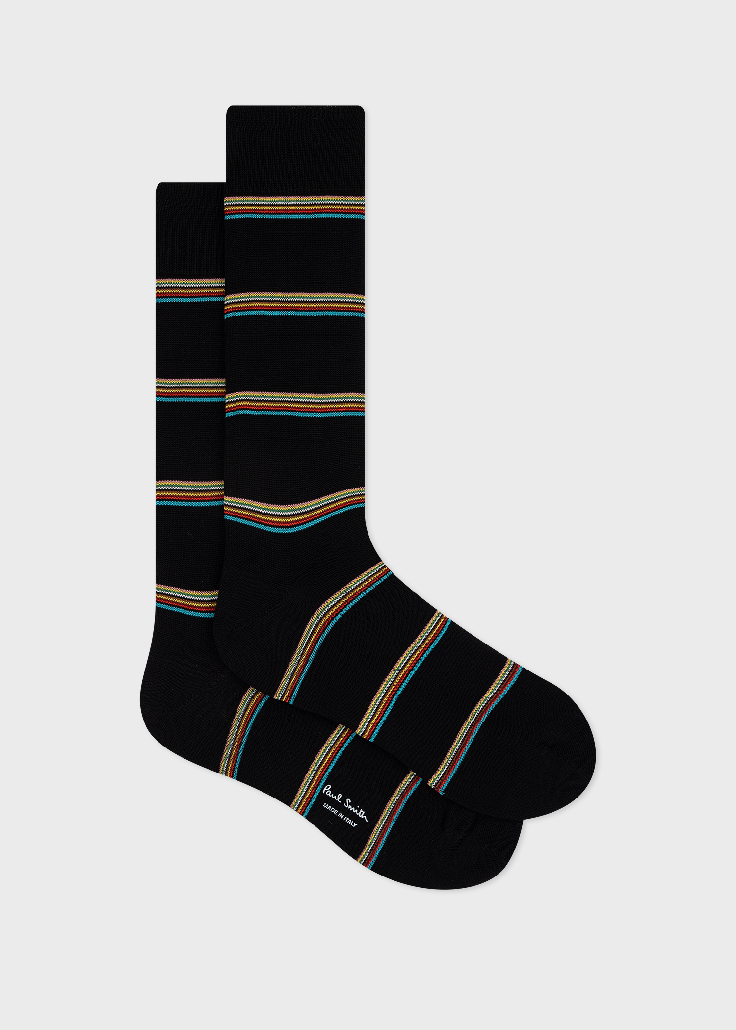 Men's Black Block 'Signature Stripe' Socks
