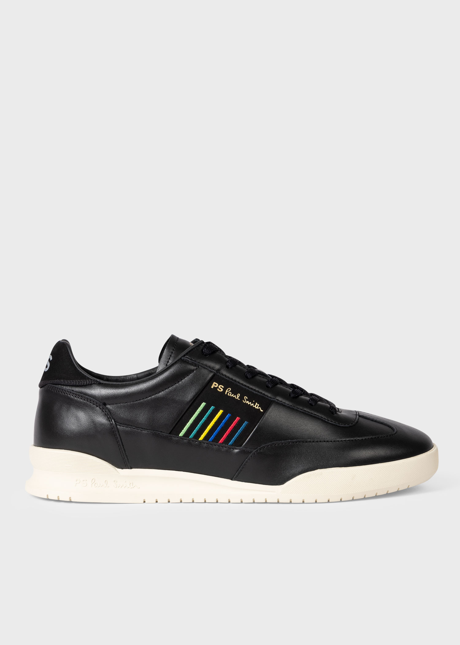 Men's Black Leather 'Dover' Trainers