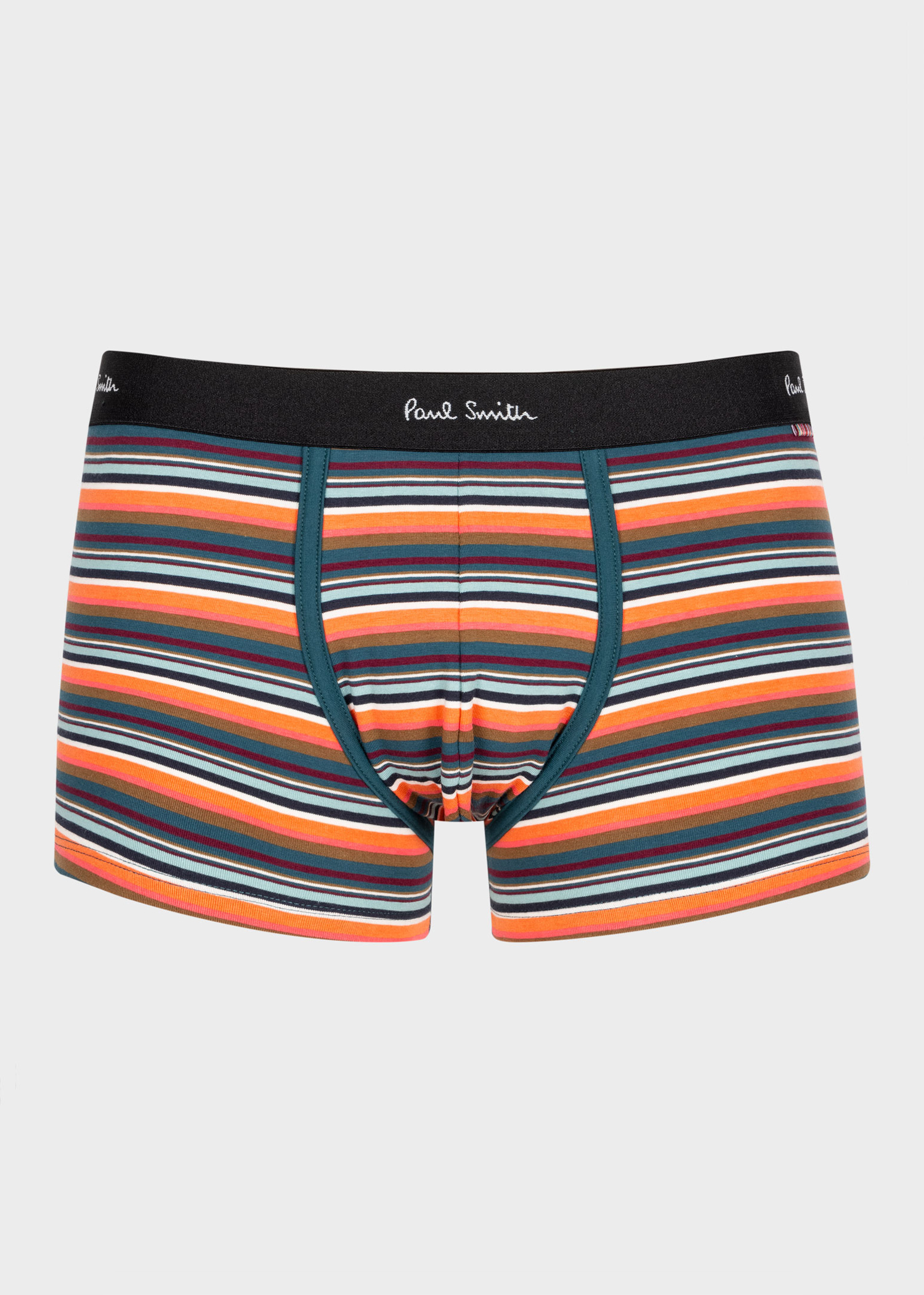 SEAUR Men's Cotton Boxer Shorts – Soft, Breathable Striped Trunks For Lounging & Sleep (Low Rise)