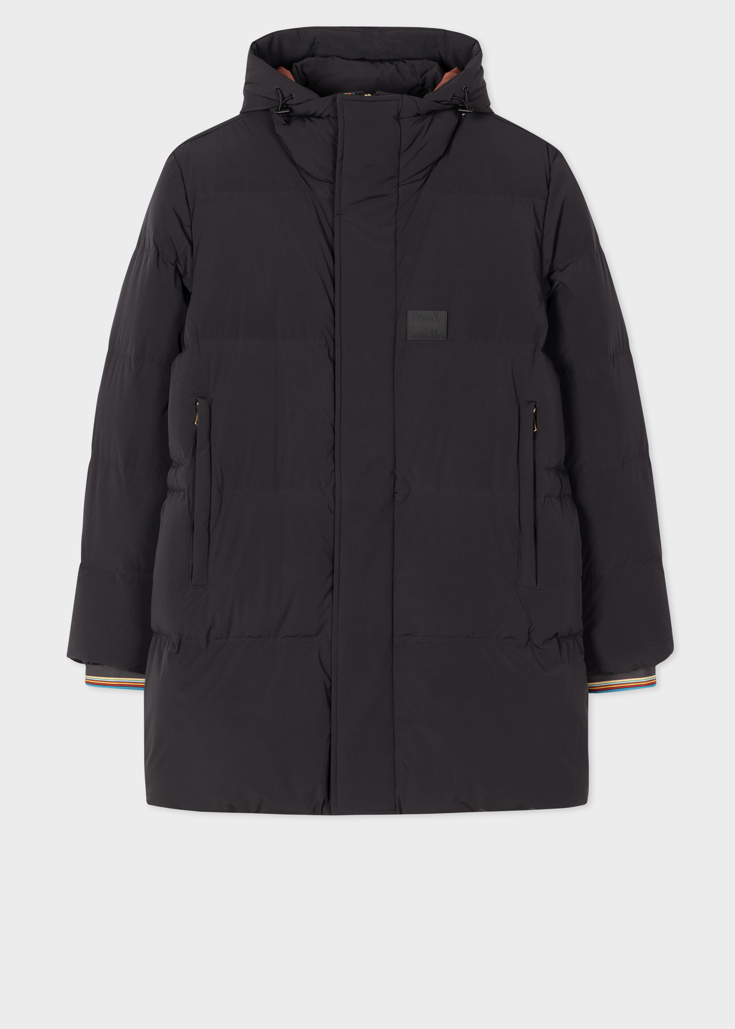 Men's Black Hooded Down Parka