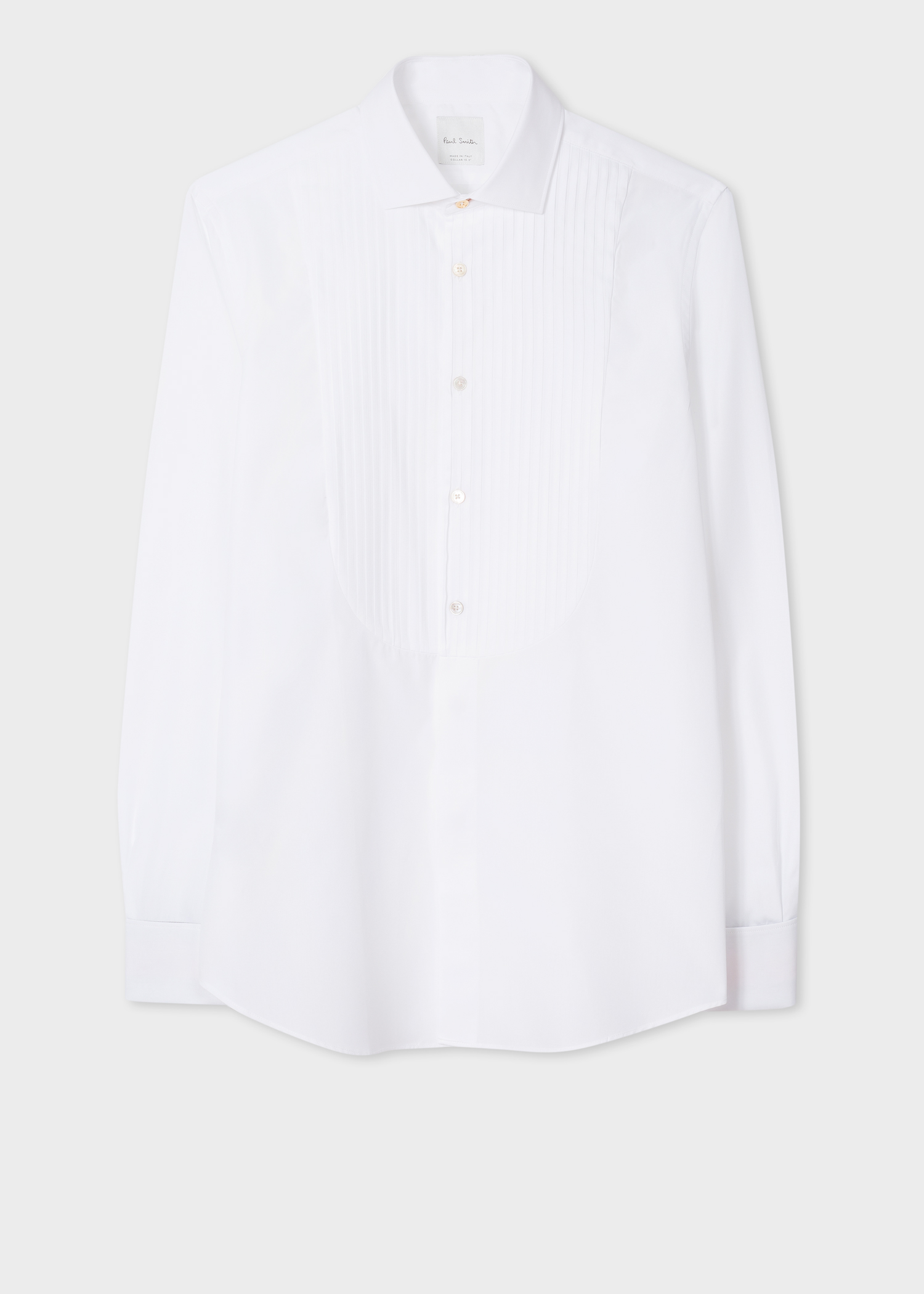 Oversized Shirt in cotton with pleated bib