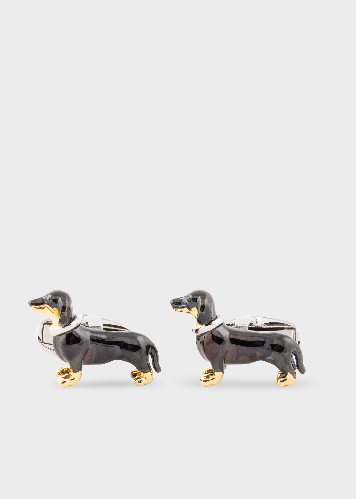 Paul Smith Men's Black 'Daschund' Cufflinks King's Cross