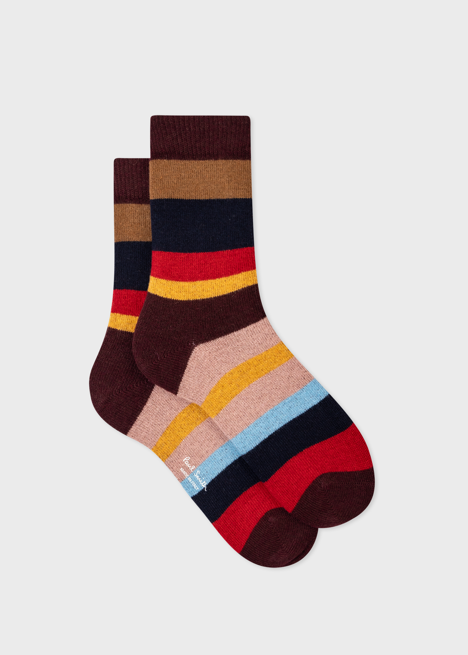 Women's Multi Colour Block Stripe Socks