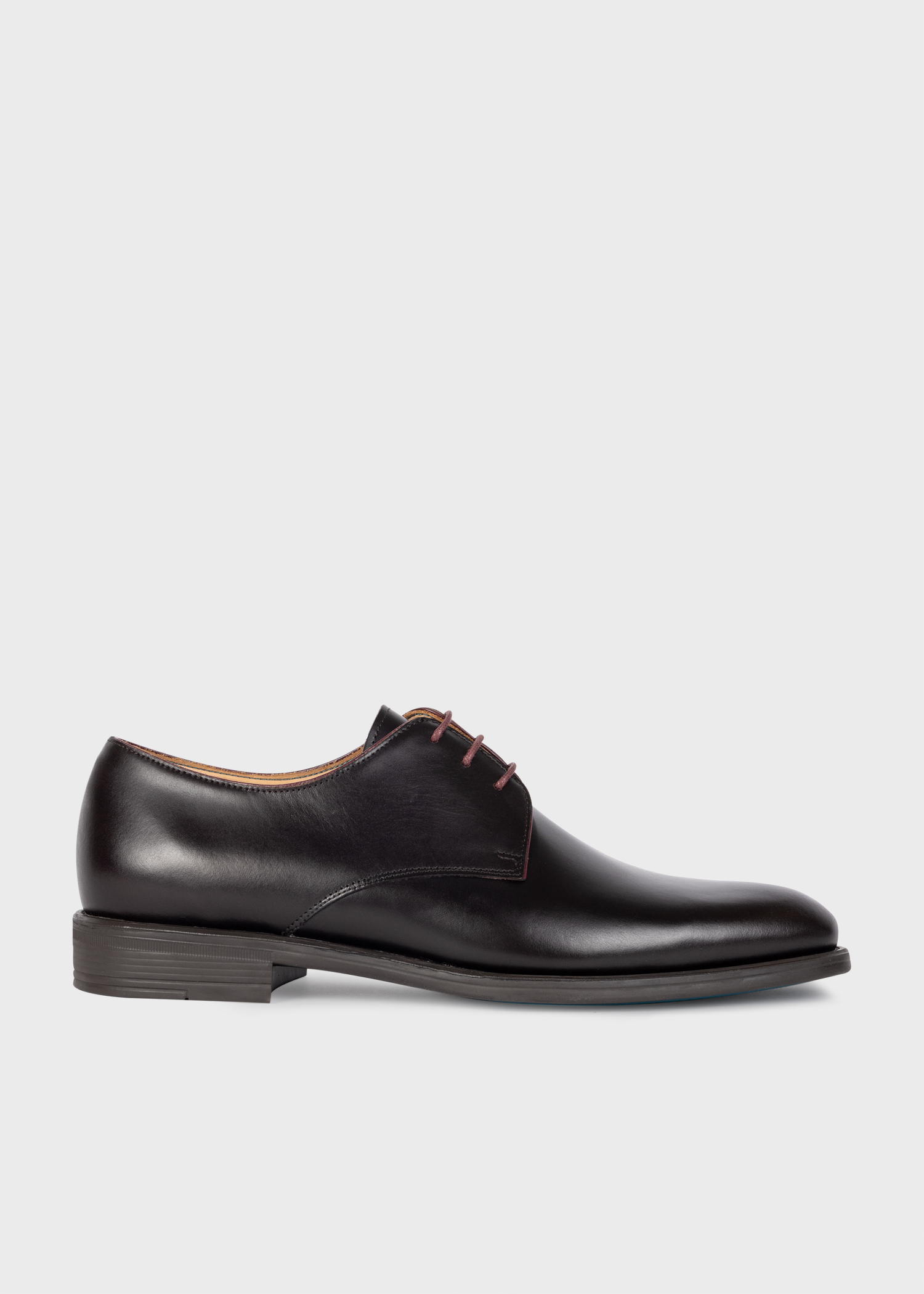 Men's Dark Brown Leather 'Bayard' Derby Shoes