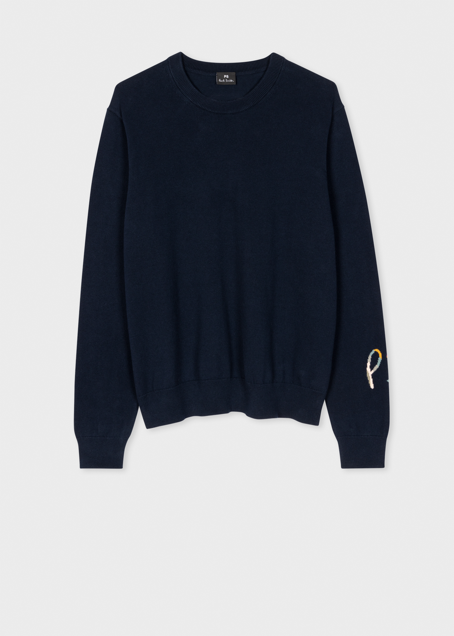 Women's Navy Knitted Initials Sweater