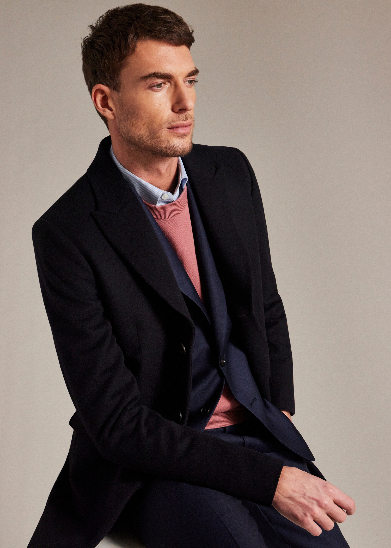 PAUL SMITH Wool and Cashmere-Blend Overcoat for Men