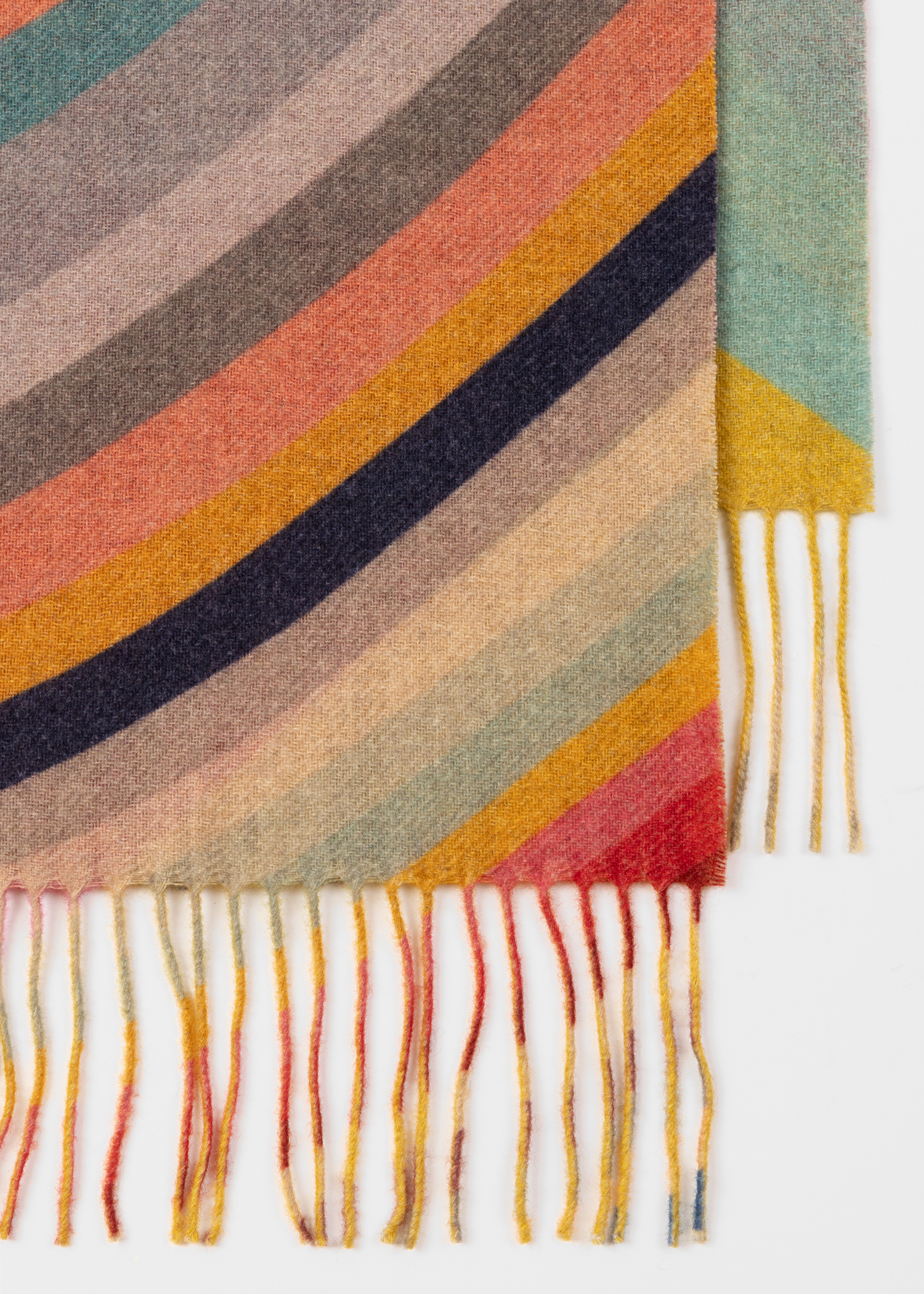Women's Wool-Cashmere 'Swirl' Stripe Scarf