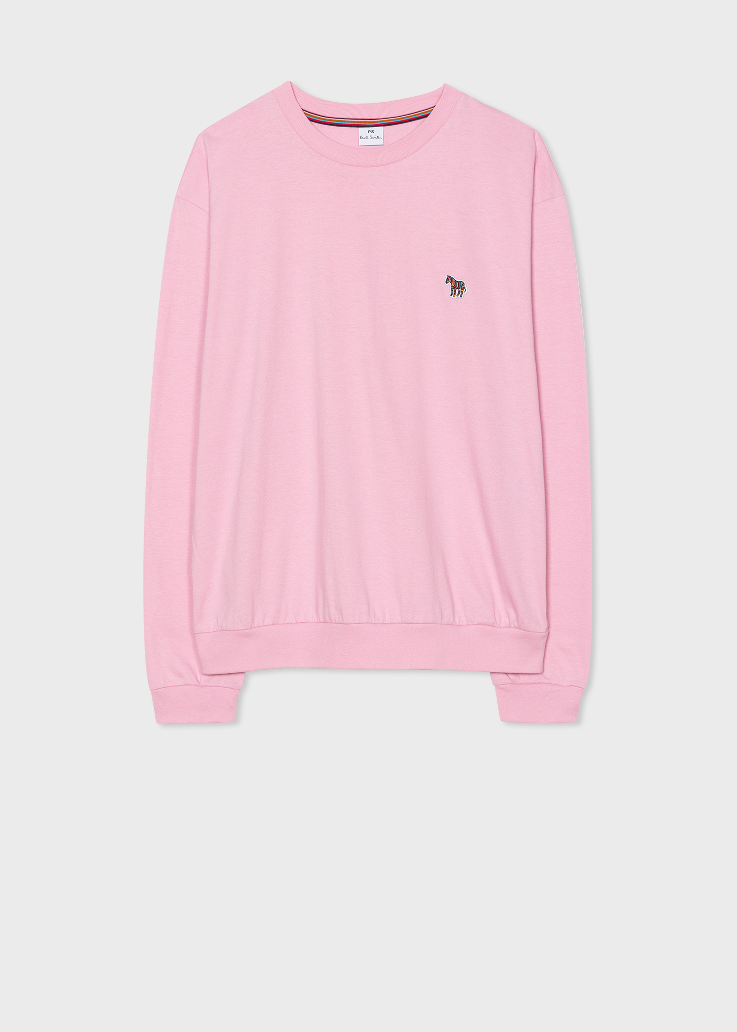 Women's Pink Zebra Logo Long-Sleeve T-Shirt