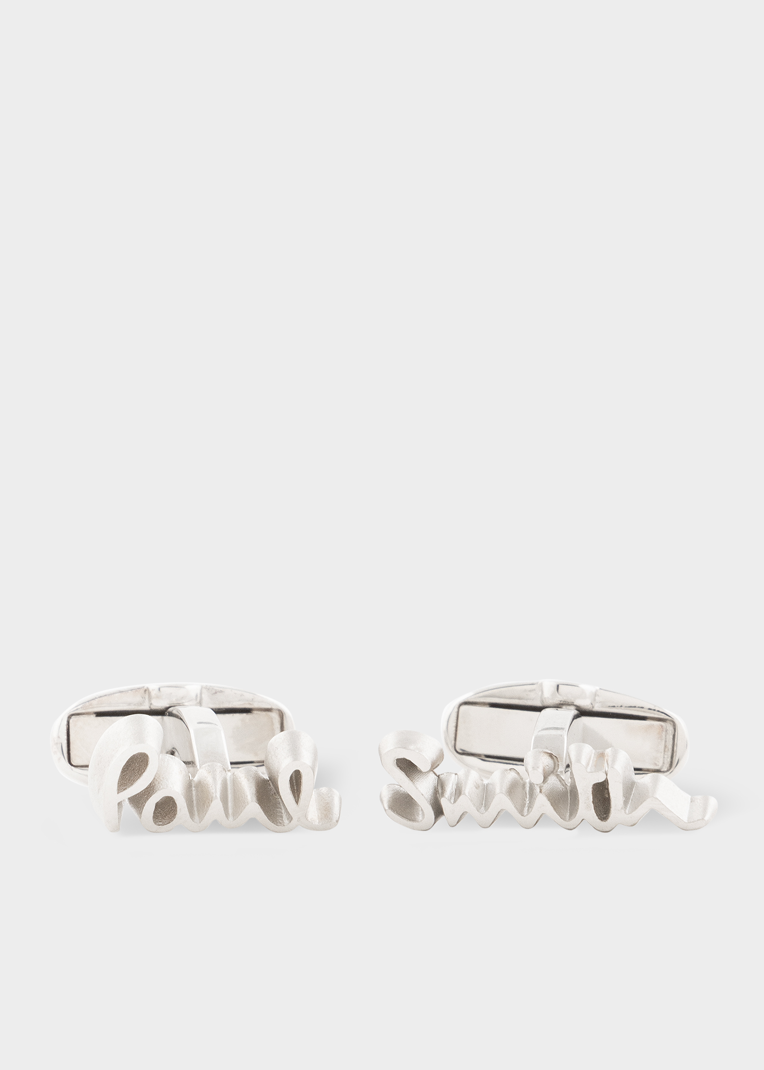 Paul Smith Men's Silver Logo Cufflinks King's Cross
